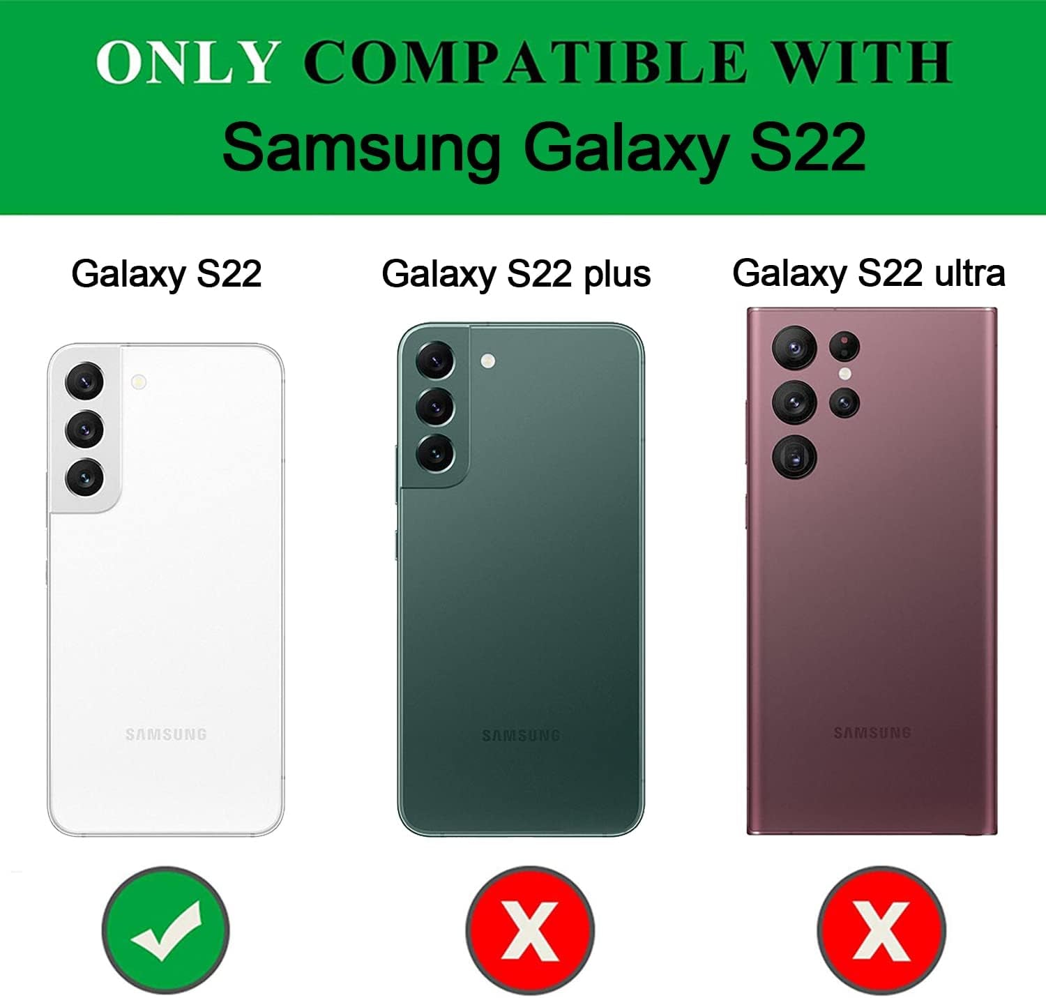 Compatible with Samsung Galaxy S22 Case with Screen Protector and Slide Camera Cover Military Grade Shockproof Heavy Duty Kickstand Bumper Car Mount Full-Body Protective for Samsung S22 Case -Silver  LEZYWONE   