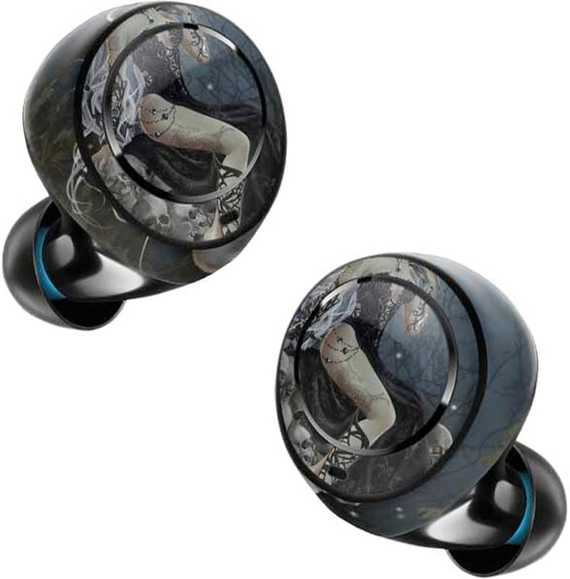 Skinit Decal Skin Compatible with Echo Buds - Officially Licensed Nene Thomas Gothic Queen with Silver Dragon by Nene Thomas Design  Skinit   