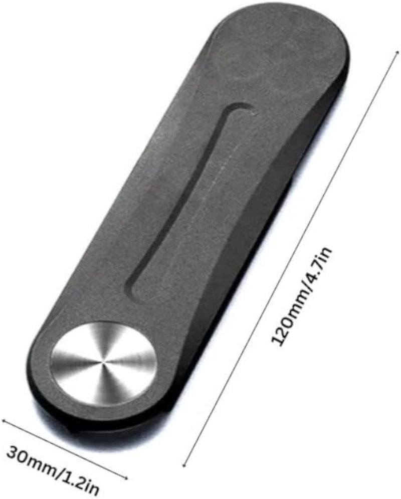 Magnetic Phone Holder for Laptop, Adjustable Foldable Monitor Side Mount Clip, Portable Expansion Bracket for Smartphone. (Black)  High3Up   