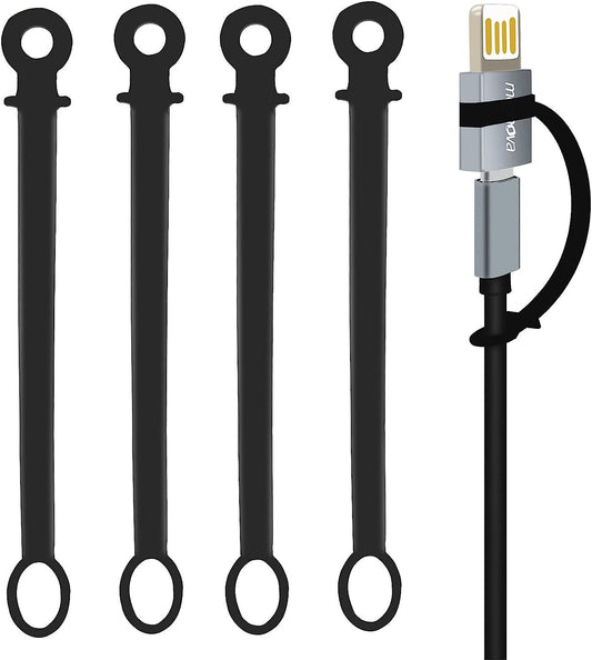 Rubber Retainer/Keeper/Silicone Case/Holder/Lanyard Accessories for Type-C, Microusb, 8Pin, Ios16 Adapter, USB A, Apple Pencil, 3.5Mm Jack, Attach Converter to Cable, Travel, Keychain,Tether[5 Pack]  korllo   