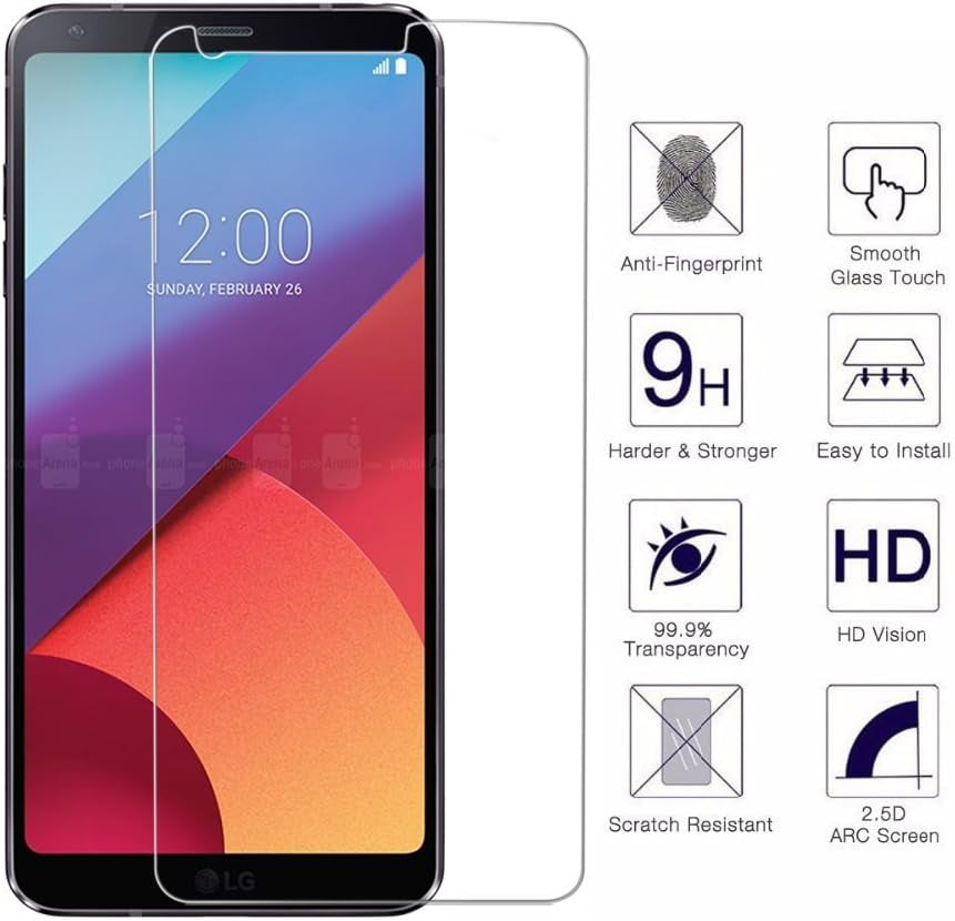 TANTEK [3-Pack Screen Protector for LG G6 (2017 Release, 5.7" Display),Tempered Glass Film,Ultra Clear,Anti Scratch,Bubble Free,Case Friendly  TANTEK   
