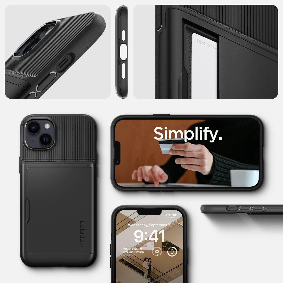 Spigen Slim Armor CS Designed for Iphone 14 Case (2022) - Black  Spigen   
