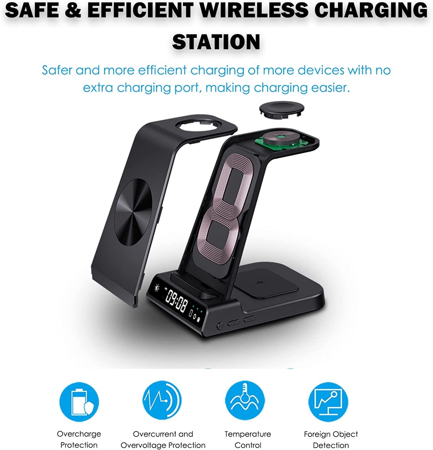 Wireless Charger for Samsung, 3 in 1 Wireless Charging Station for Samsung Galaxy S23 Ultra/S22/S21/S20/Note 20/Z Flip 4/Z Fold 4, Samsung Watch Charger for Galaxy Watch 5 Pro/4/3, Galaxy Buds 2/Pro/+  Shenzhen Xuanfeng Innovations Technology Co., Ltd.   