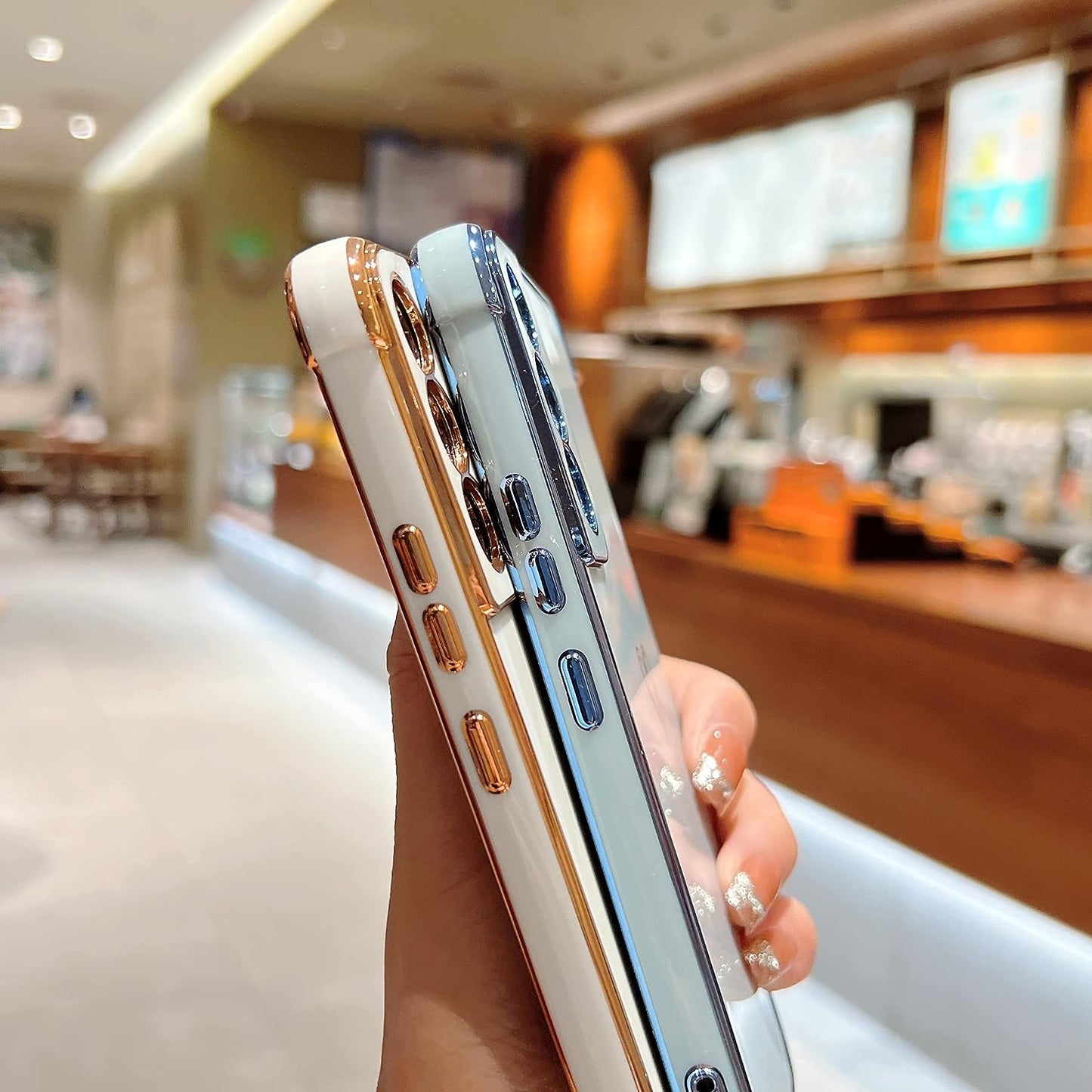 ZTOFERA Samsung Galaxy S22 plus 5G Case,Cute Plating Edge Love Hearts Pattern with Camera Lens Protection Phone Cover for Galaxy S22 plus 5G 6.6",Purple  ZTOFERA   