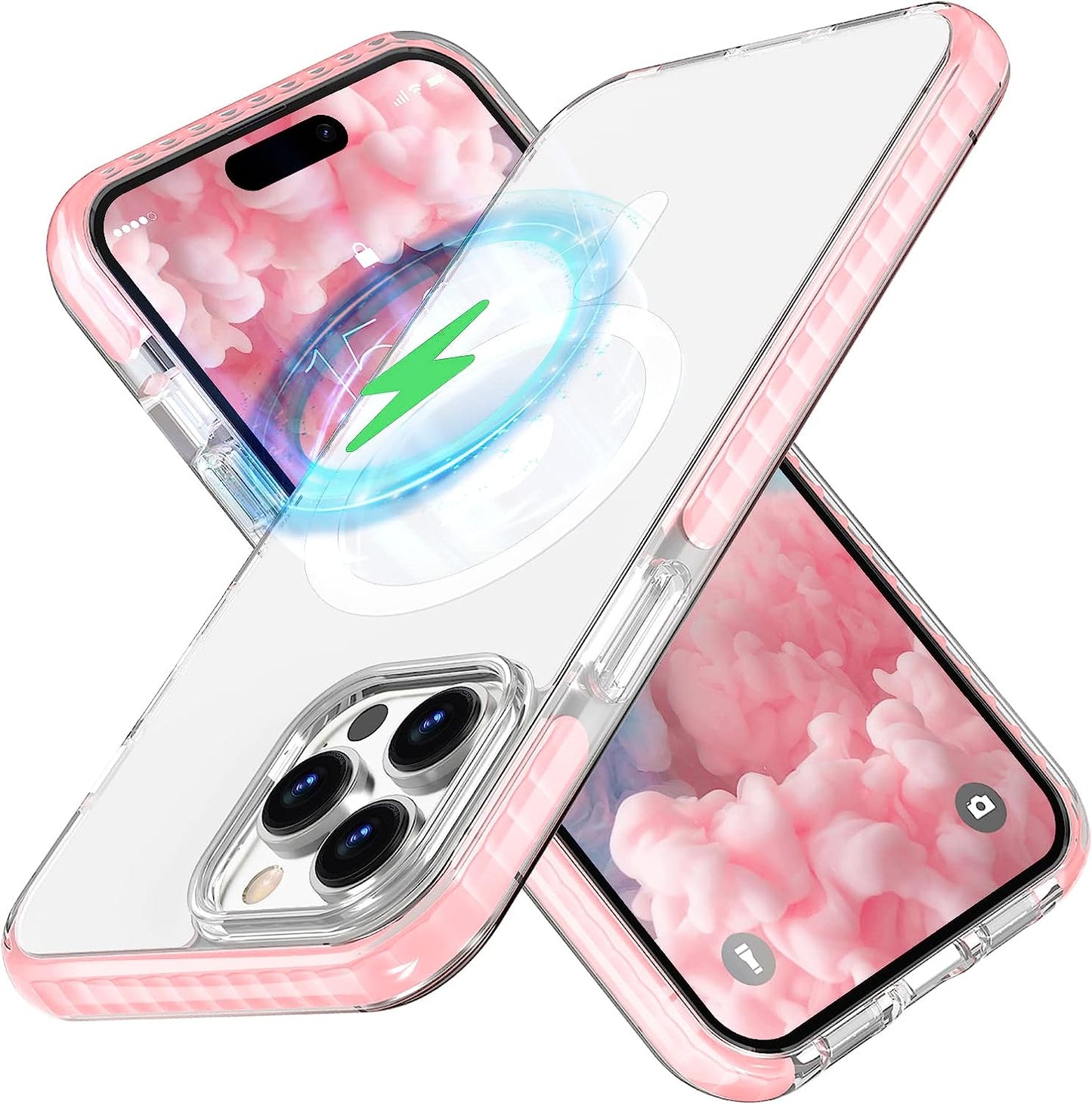 MATEPROX Compatible with Iphone 14 Pro Max Case Clear Thin Slim Crystal Transparent Cover Shockproof Bumper Case for Iphone 14 Pro Max 6.7" 2022(Purple)  MATEPROX   