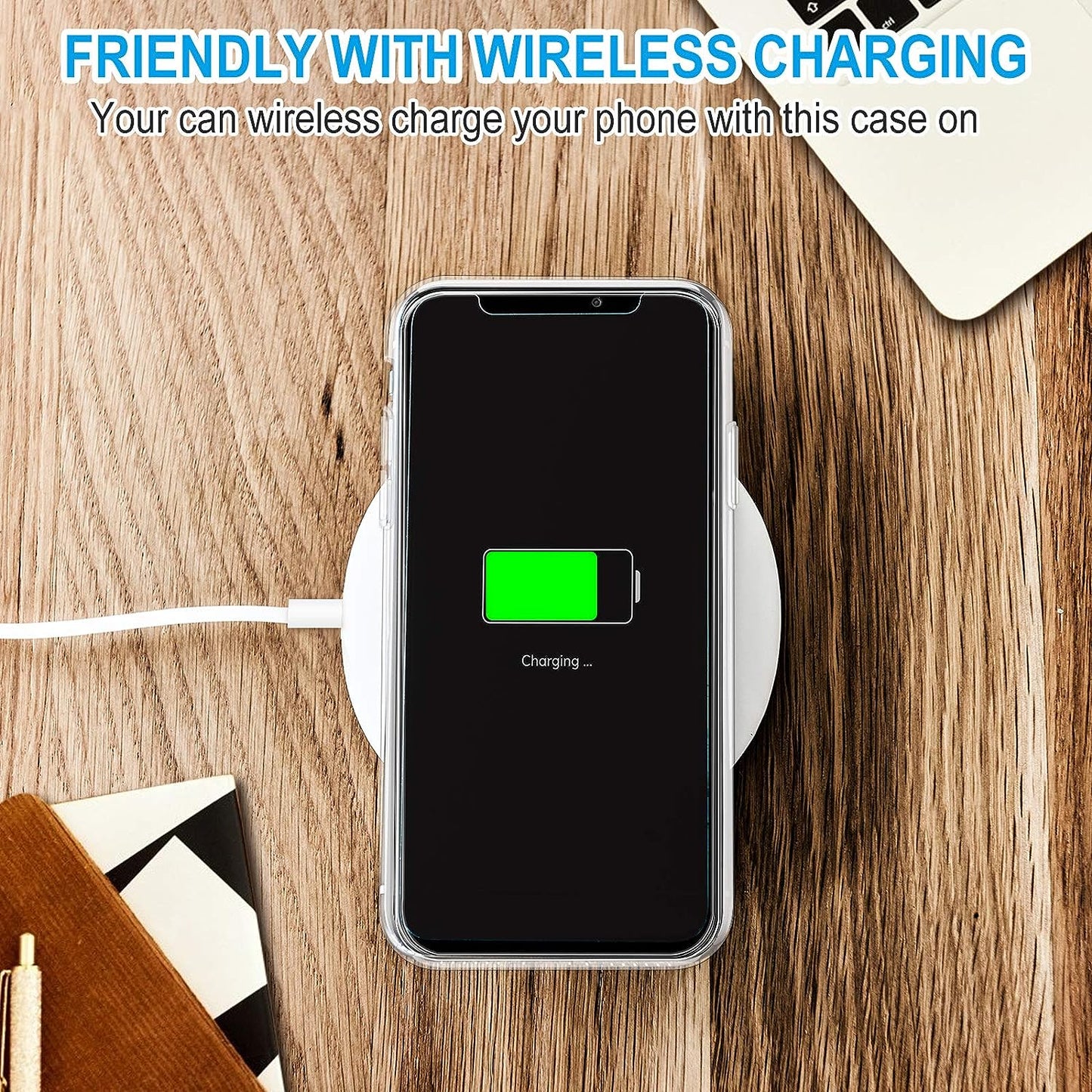 BOTOER Magnetic Crystal Clear for Iphone 12 & 12 Pro Case[Never Yellow][Mil-Grade Drop Tested] Compatible with Mag-Safe Protective Slim Cover 6.1''2020-Clear  BOTOER   