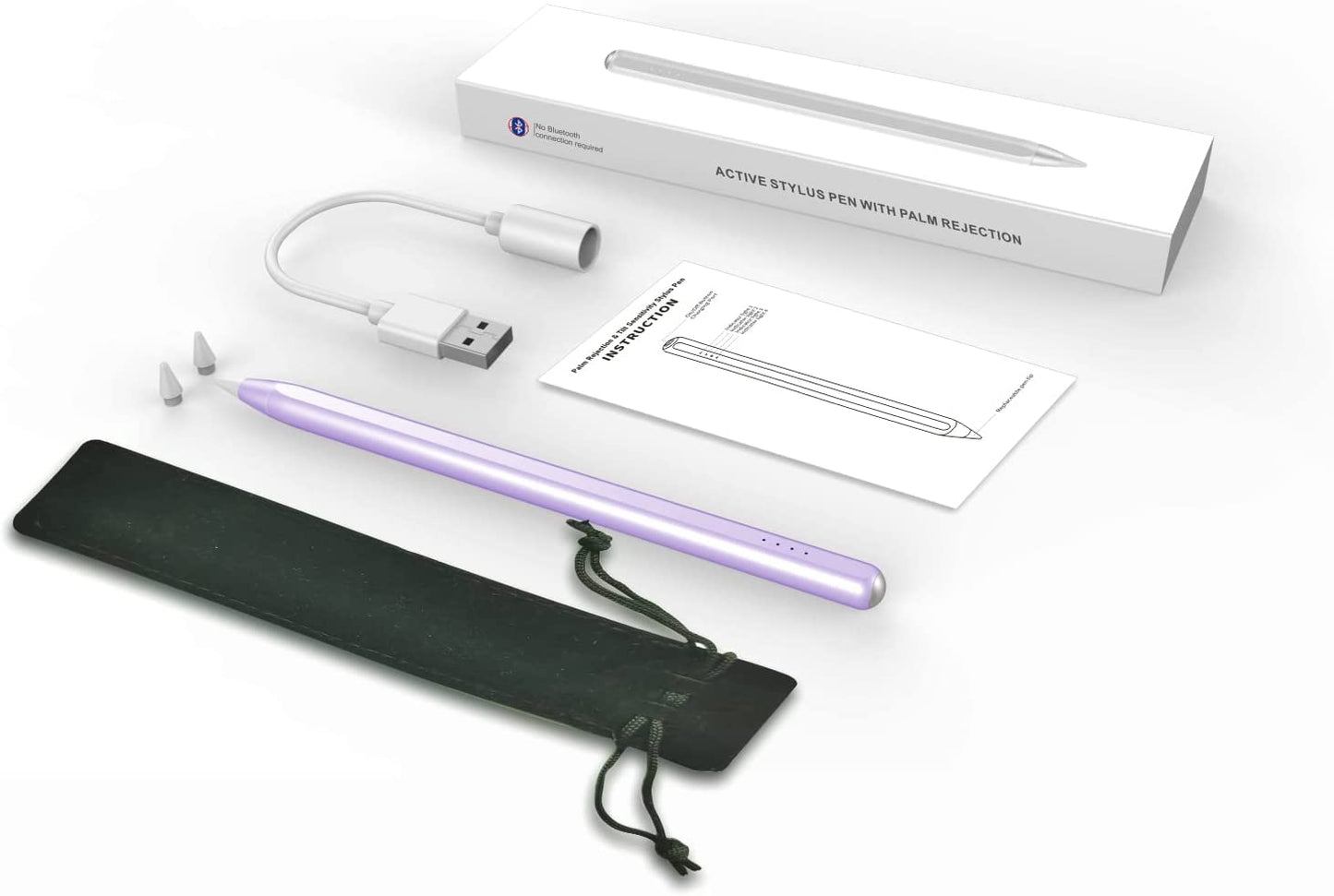 Ipad Air Pencil with Palm Rejection, PERMARK Stylus Pen Compatible with (2018-2023) Apple Ipad Pro (11/12.9 Inch),Ipad Air 3Rd/4Th/5Th Gen,Ipad 6/7/8/9Th Gen,Ipad Mini 5/6Th Gen (Purple)  PERMARK   