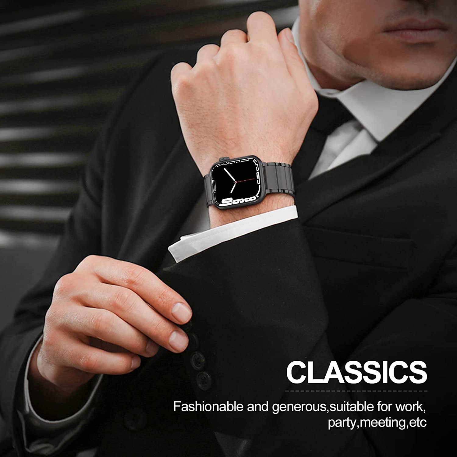 Oribox Compatible with Apple Watch Bands 45Mm 44Mm 42Mm,Metal Stainless Steel Band,High-Grade Adjustable Strap Magnetic Wristband for Iwatch Series SE 8 7 6 5 4 3 2 1 for Women Men  ORIbox   