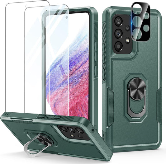 Soios for Samsung Galaxy A53 5G Case: Military Grade Drop Proof Protection Cover with Kickstand | Matte Textured Rugged Shockproof TPU | Protective Cell Phone Case for Galaxy A53 5G Phone  SOiOS   