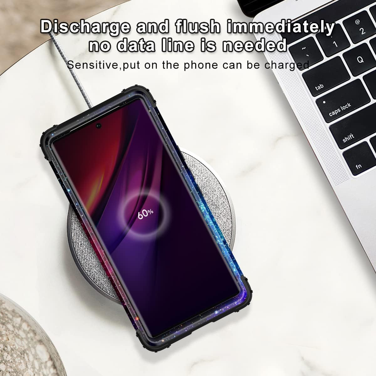 Miqala Compatible with Google Pixel 6 Pro Case,Shiny in the Dark Three Layer Heavy Duty Shockproof Hard Plastic Bumper +Soft Silicone Rubber Protective Case for Google Pixel 6 Pro,Blue Sky  Miqala   