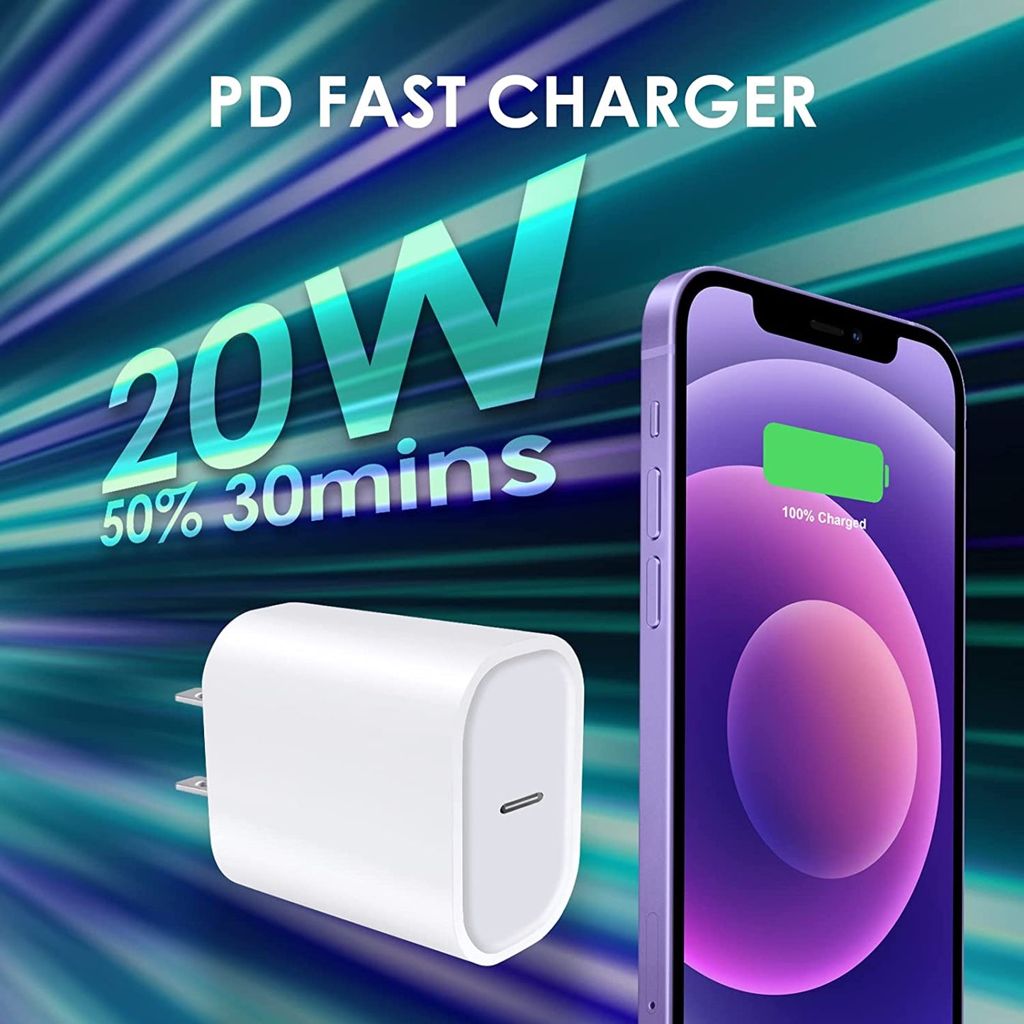 Ocupwei for Iphone Charger USB-C Power Adapter : 20W 2 Packs USB C Wall Charger, Fast Charging Type C Chargers Block Compatible with Iphone 14/13/12/11/Ipad/Ipad Pro  Shenzhen Sunshine Technological Co Ltd   
