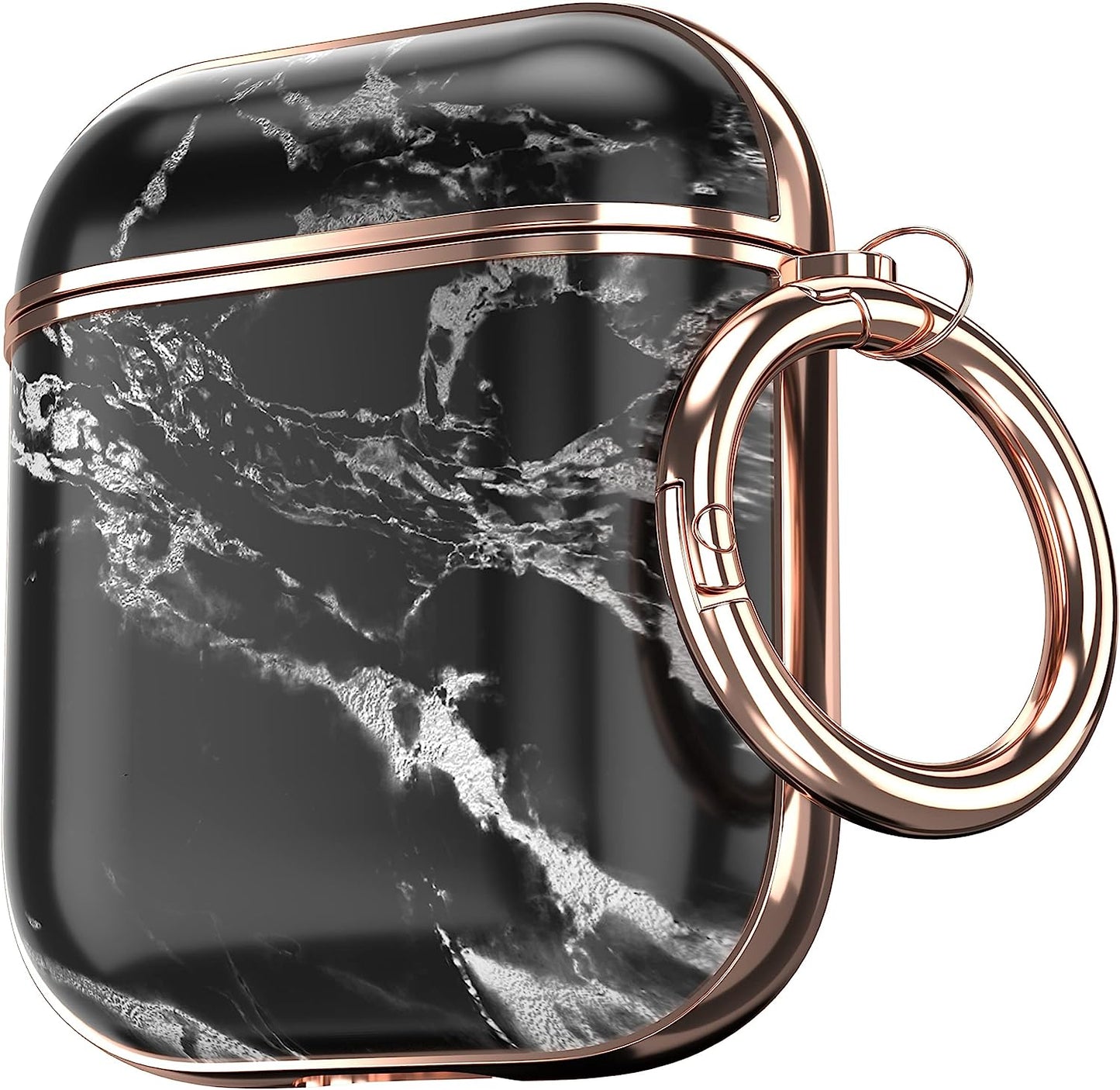 Maxjoy for Airpods Case Cover, Sunflower Flower Cute Air Pod 2 Case for Women Hard Protective Ipods Cover with Keychain for Airpod 2Nd 1St Generation Wireless Charging Case, Floral  Maxjoy Black + Grey  