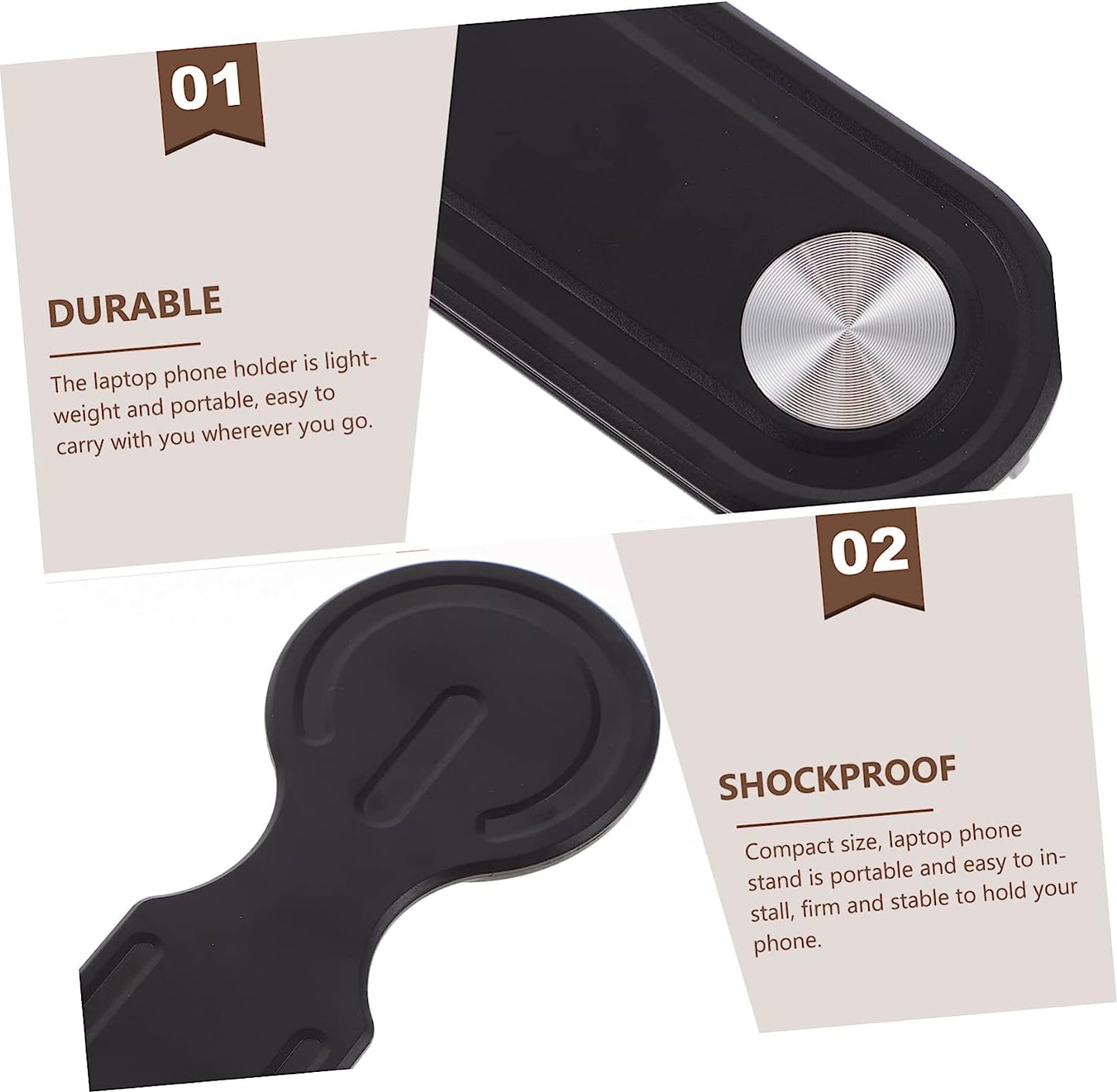 ULTECHNOVO Mobile Phone Expansion Bracket PC Monitor Stand Cell Phone Stand for Desk Laptopstand Phone Monitor Mount Laptop Phone Holder Magnetic Laptop Mount Small Stand Laptop Stand Mount  ULTECHNOVO   