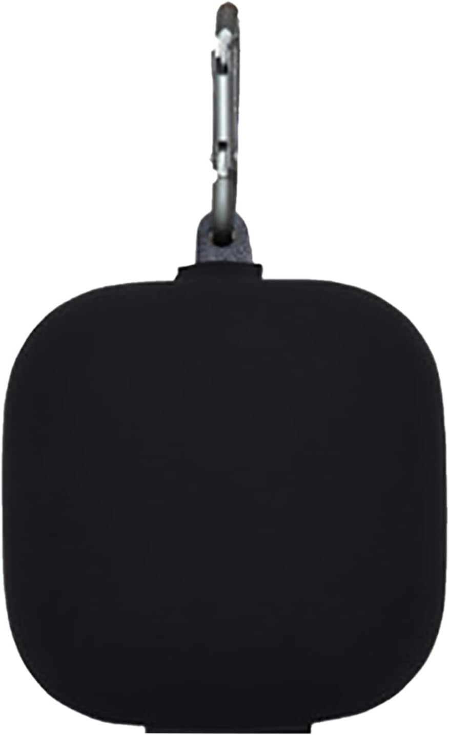 Suitable for Beats Powerbeat S Pro Case Cover Carry/Shockproof/Waterproof Silicone Case Cover Wireless Earbuds Accessories with Keychain Mic and Headphone Splitter (Yellow, One Size)  Generic Black One Size 