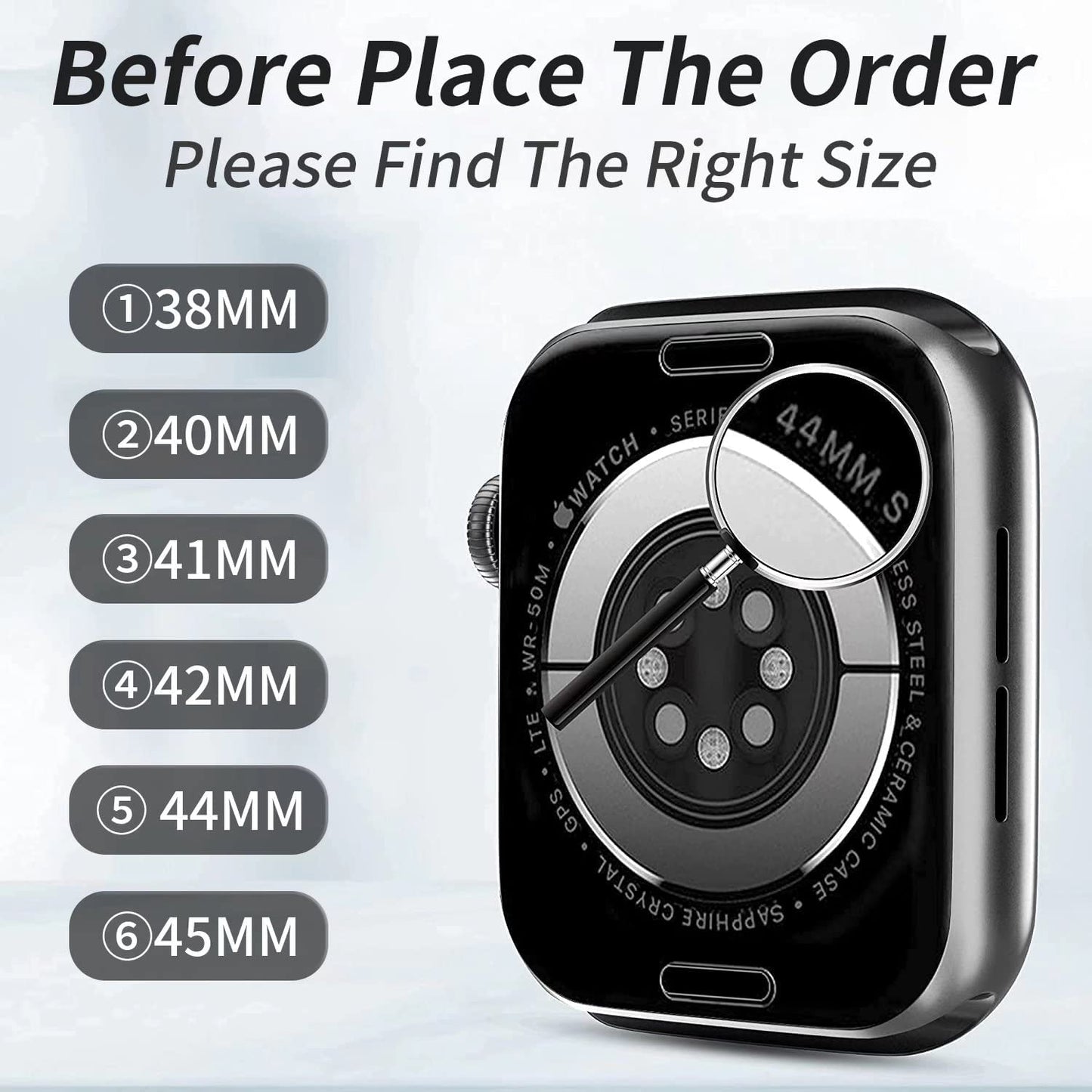 Zsuoop Metal Stainless Steel Band Compatible with Apple Watch Bands 38Mm 40Mm 41Mm 42Mm 44Mm 45Mm with Screen Protector Case,Magnetic Adjustable Strap for Iwatch Series 8/7/6/5/4/SE/3/2/1 Women Men  Zsuoop   