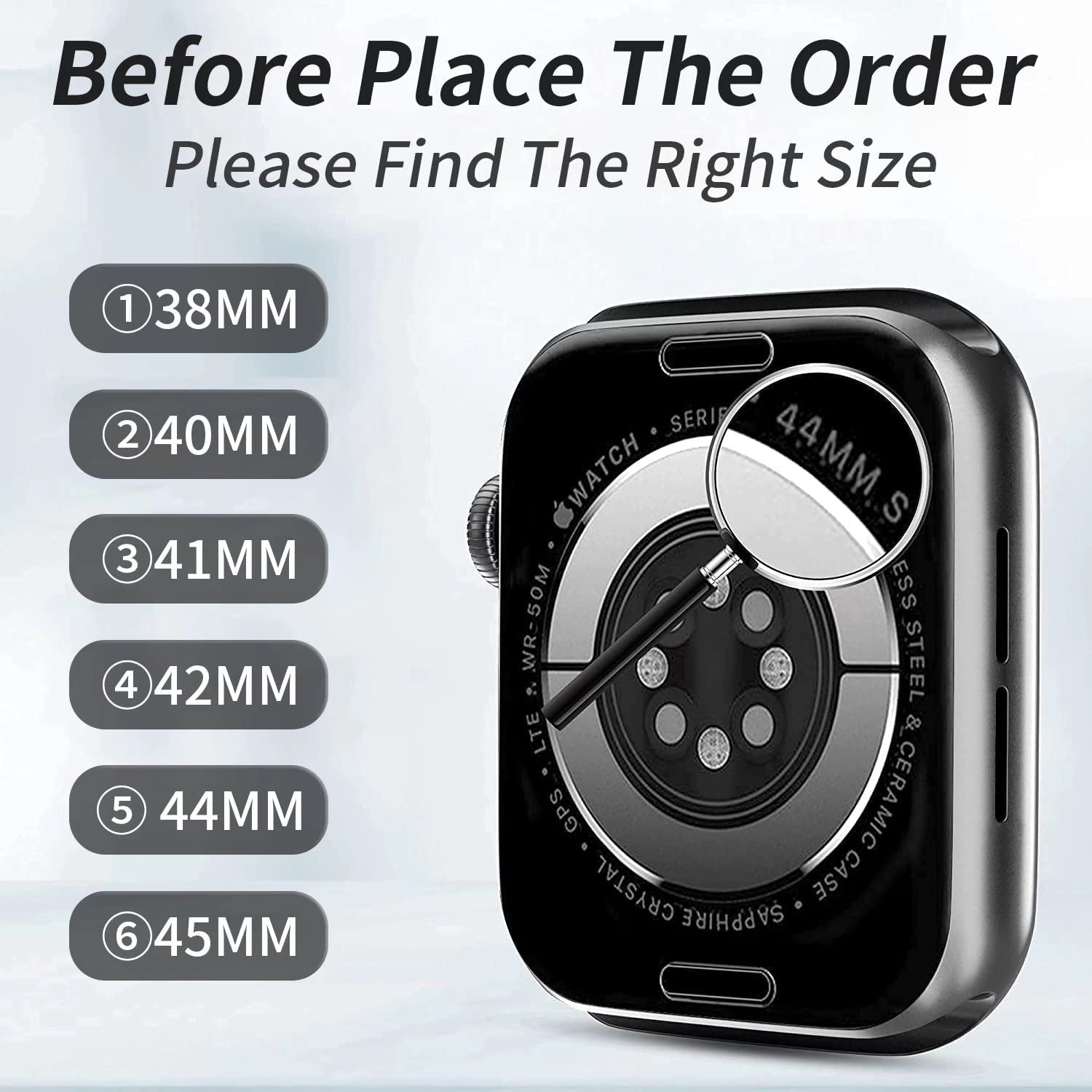 Zsuoop Metal Stainless Steel Band Compatible with Apple Watch Bands 38Mm 40Mm 41Mm 42Mm 44Mm 45Mm with Screen Protector Case,Magnetic Adjustable Strap for Iwatch Series 8/7/6/5/4/SE/3/2/1 Women Men  Zsuoop   