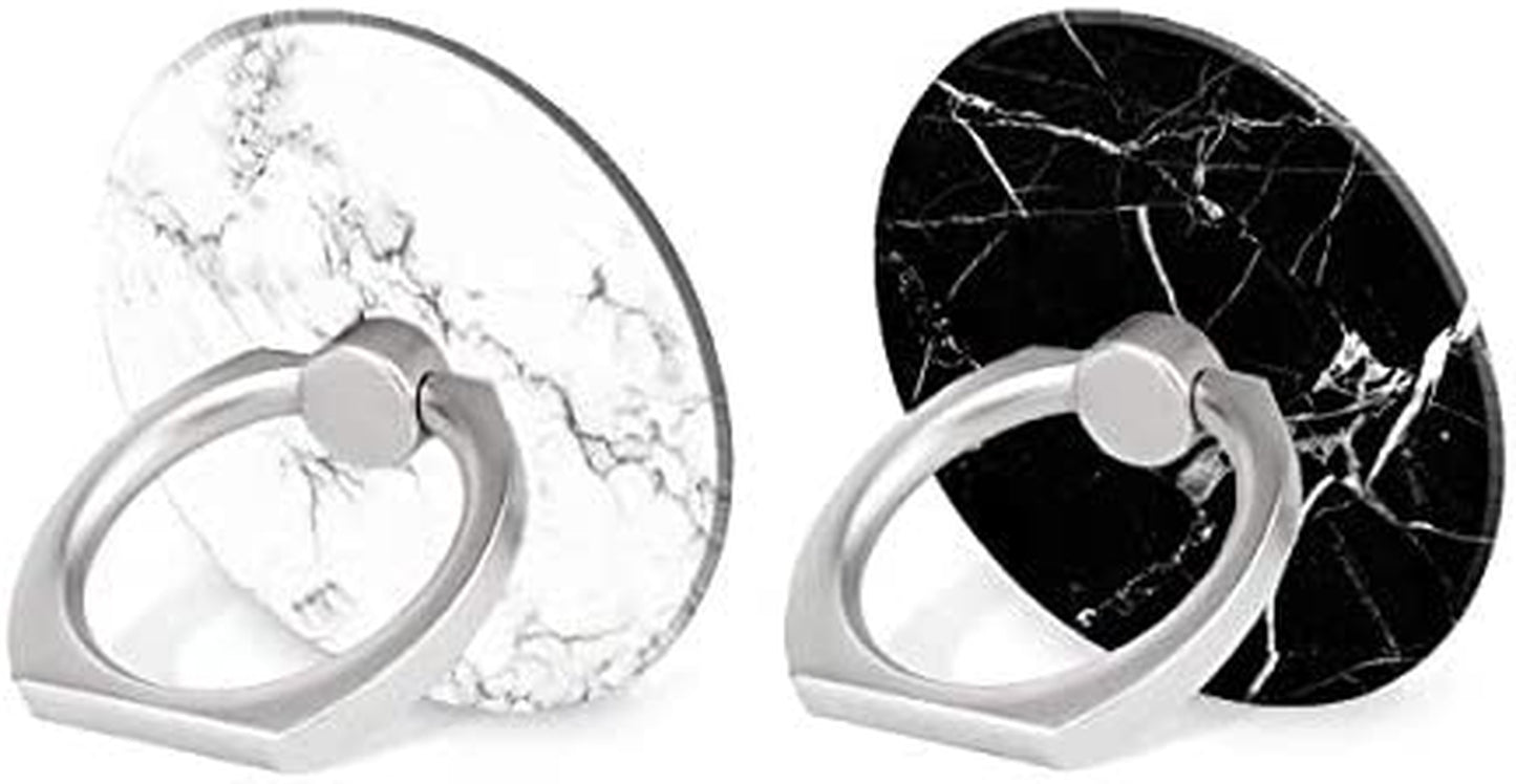 BYBART Phone Ring Holder, 2PCS Metal 360° Rotation Phone Grip Kickstand Universal Finger Ring Stand Compatible with All Smartphone Tablet - Purple Lotus Flower  BYBART 4  