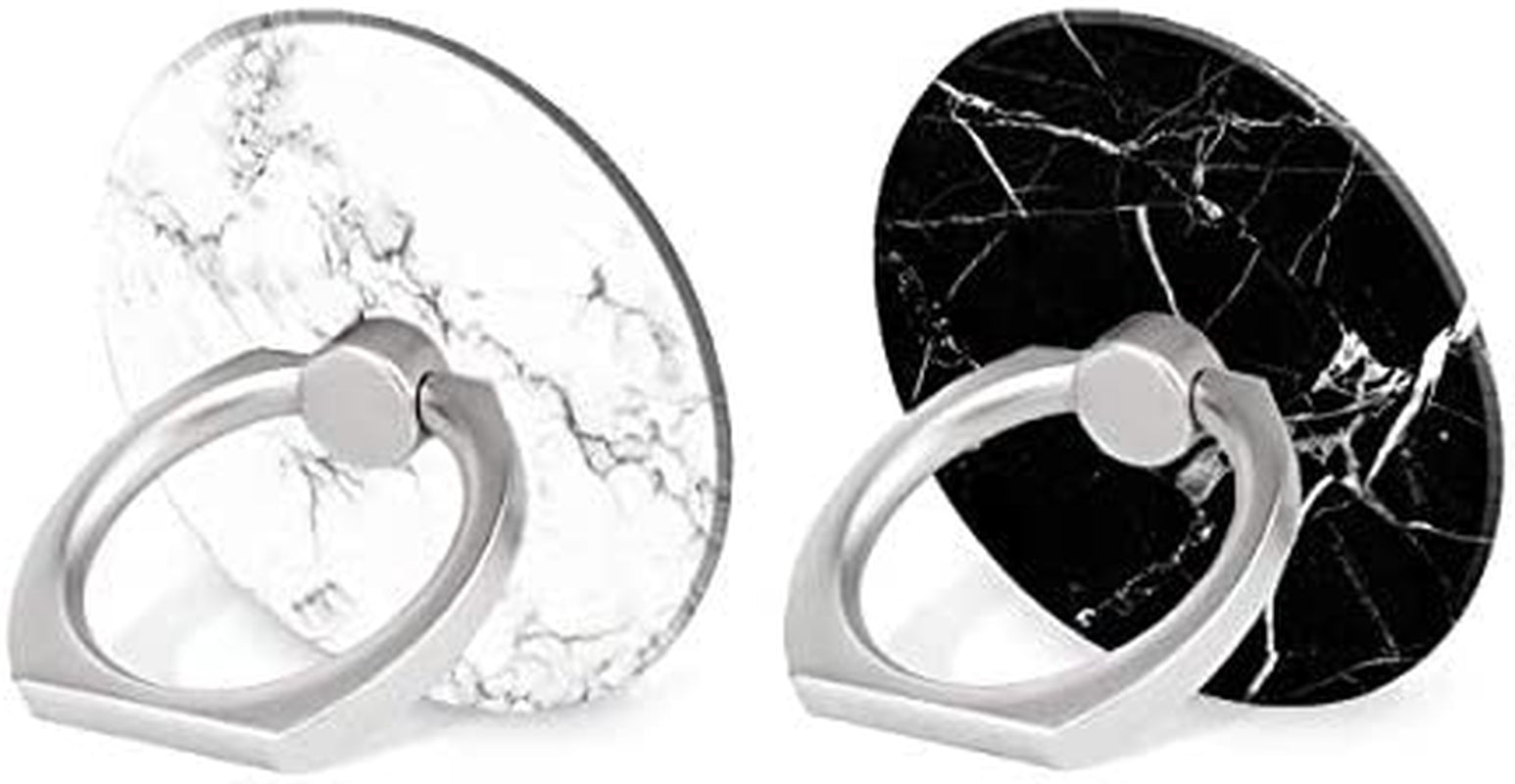 BYBART Phone Ring Holder, 2PCS Metal 360° Rotation Phone Grip Kickstand Universal Finger Ring Stand Compatible with All Smartphone Tablet - Purple Lotus Flower  BYBART 4  