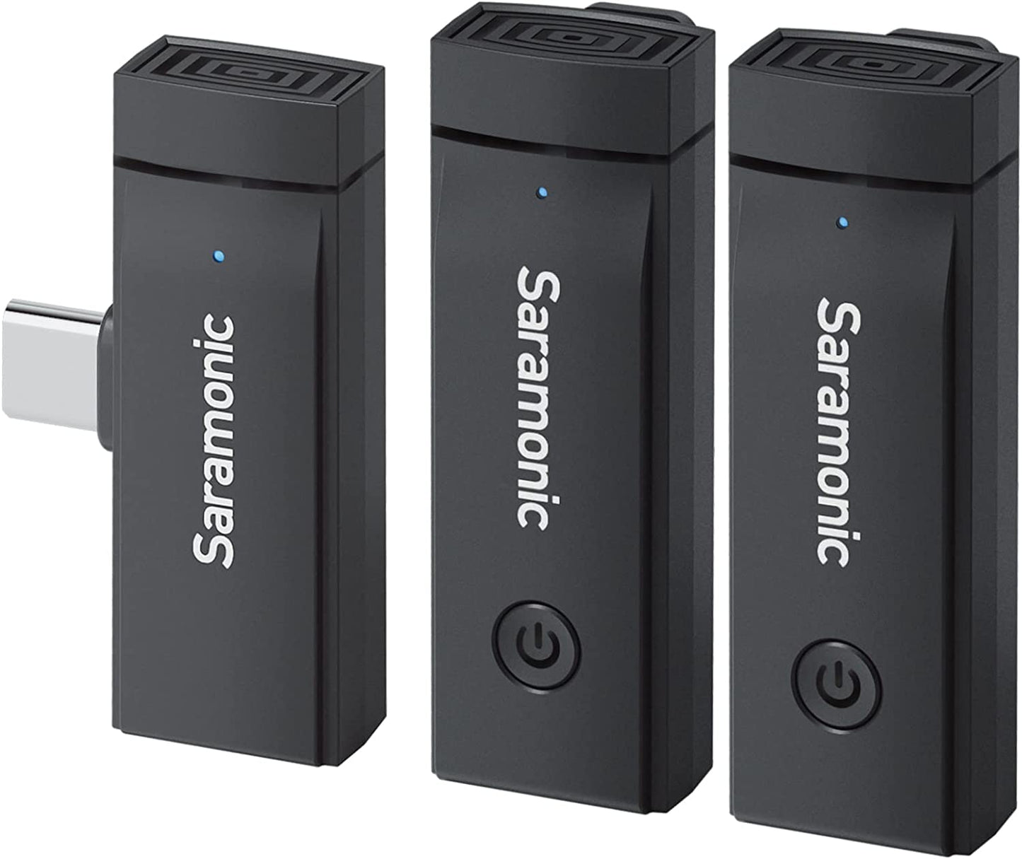 Saramonic Wireless Lavalier Microphone for Iphone Ipad 2.4Ghz Clip on Lapel Condenser Mic Plug and Play Mini for Interview Streaming Recording Video Podcast Vlog Youtube Sr-Blink Go-D2 (TX+TX+RX)  Saramonic SR-Blink Go-U2  