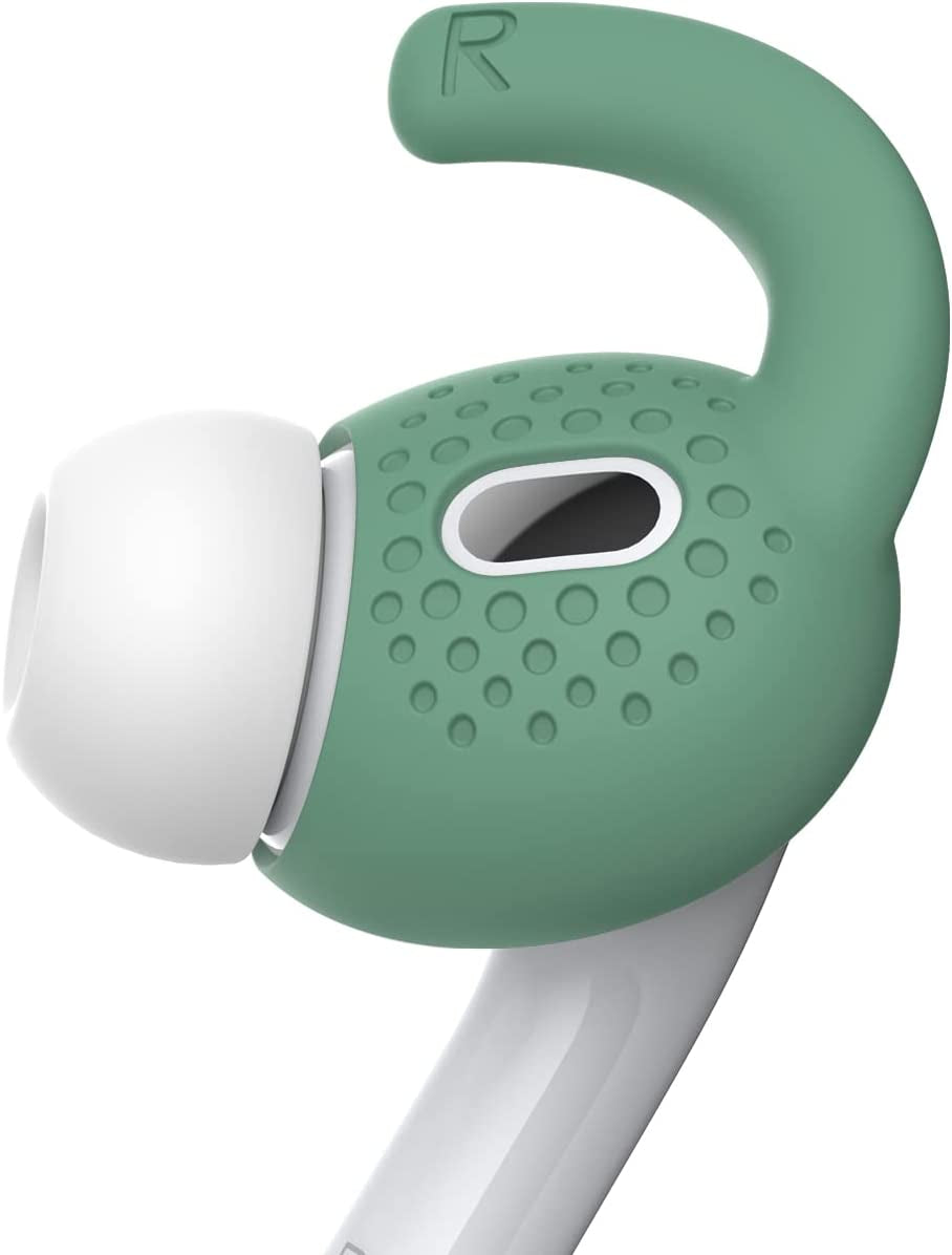Gcioii 3 Pairs for Airpods Pro 2 Ear Hooks Covers [Added Storage Pouch] Anti-Slip Accessories Compatible with Apple Airpods Pro 2Nd Generation (White)  Gcioii Green  