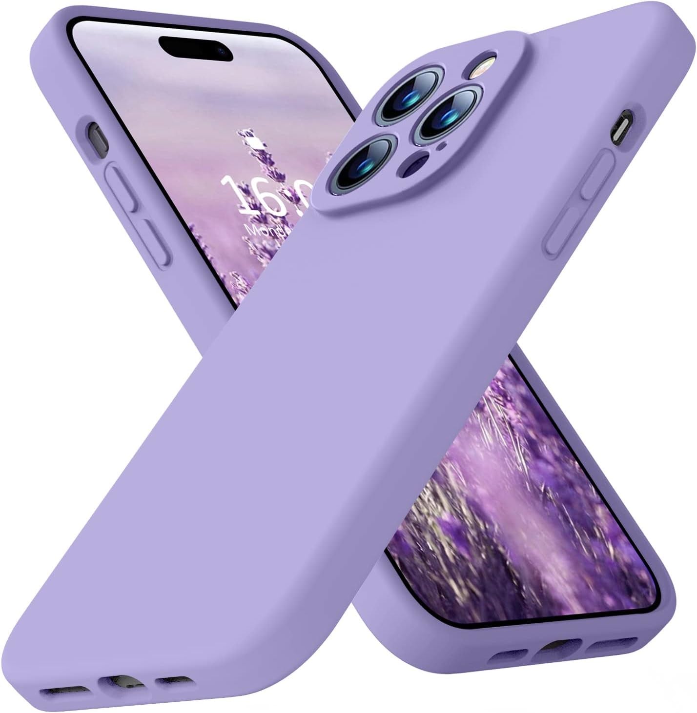 Ktele Compatible with Iphone 14 Pro Case, Ab-Grade Liquid Silicone Case, [Four Corner 50+Tiny Airbags Shockproof] [Soft Microfiber Lining Anti-Scratch] Camera All-Round Protection Case-Blue  Ktele   