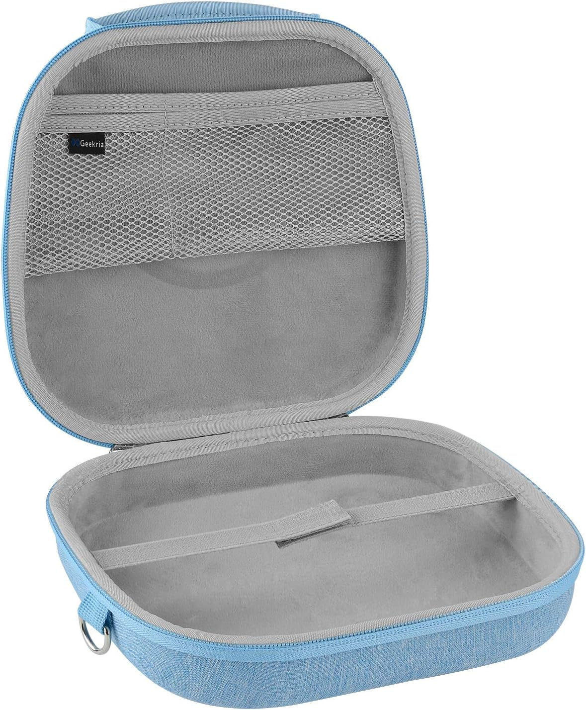 Geekria Shield Headphones Case Compatible with Airpod Max Headphones Case, Replacement Hard Shell Travel Carrying Bag with Room for Smart Case and Accessories Storage (Blue)  Geekria   