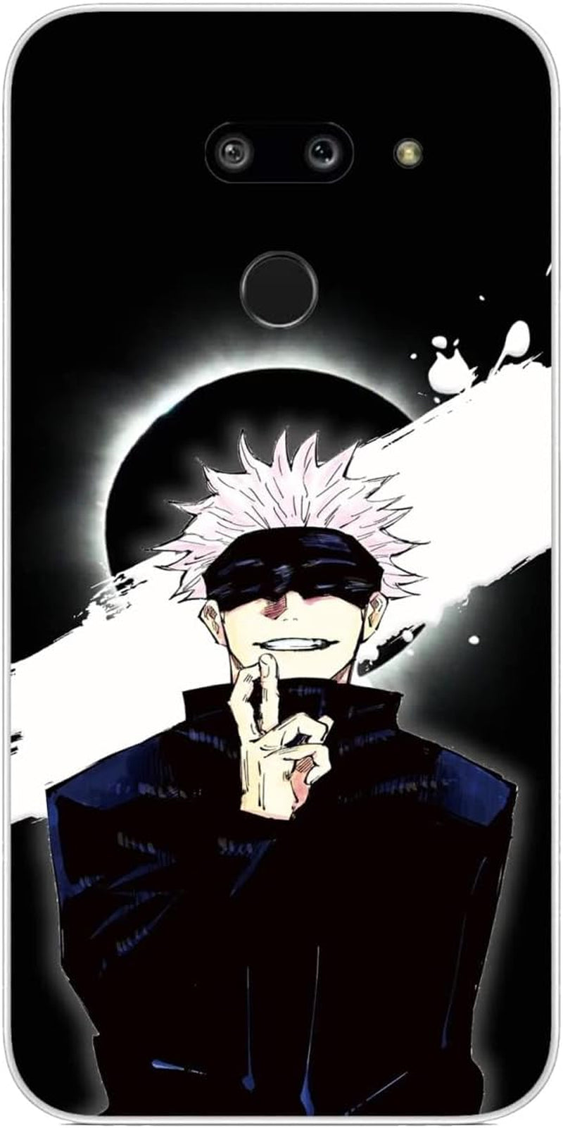 Compatible with LG G8 | LG G8 Thinq Case Jujutsu Gojo with Kaisen Satoru 122 Japanese Anime Design Soft Ultra-Thin Cover Case Clear  CUENDX Jujutsu Gojo With Kaisen Satoru 498  
