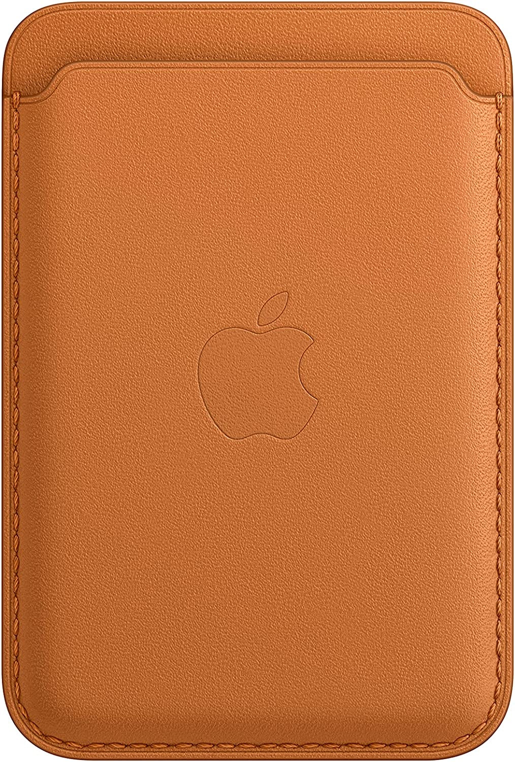Apple Leather Wallet with Magsafe (For Iphone) - Now with Find My Support - Midnight  Apple Golden Brown  