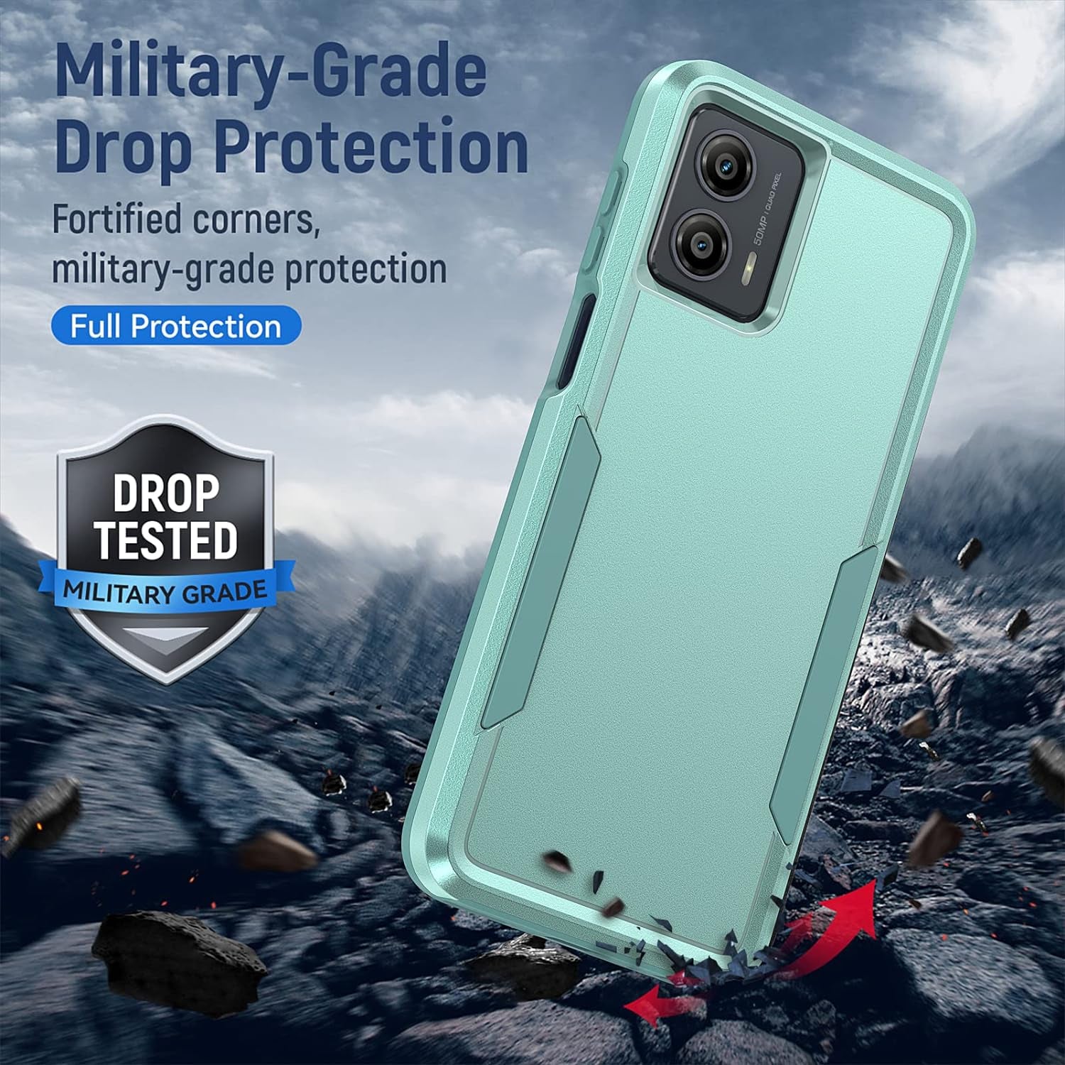 Warsia for Moto G 5G 2023 Case,Motorola G 5G 2023 Case with Screen Protector[Military Grade Drop Tested] Heavy-Duty Tough Rugged Shockproof Protective Case for Motorola Moto G 5G 2023, Green  BOYOSS   