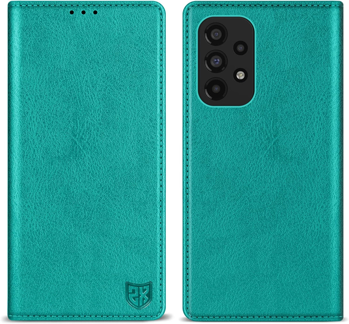 ZZXX Samsung Galaxy A53 5G Wallet Case with [RFID Blocking] Card Slot Stand Strong Magnetic Leather Flip Fold Protective Phone Case for Samsung Galaxy A53 5G Case Wallet(Lake Blue-6.5 Inch)  ZZXX   