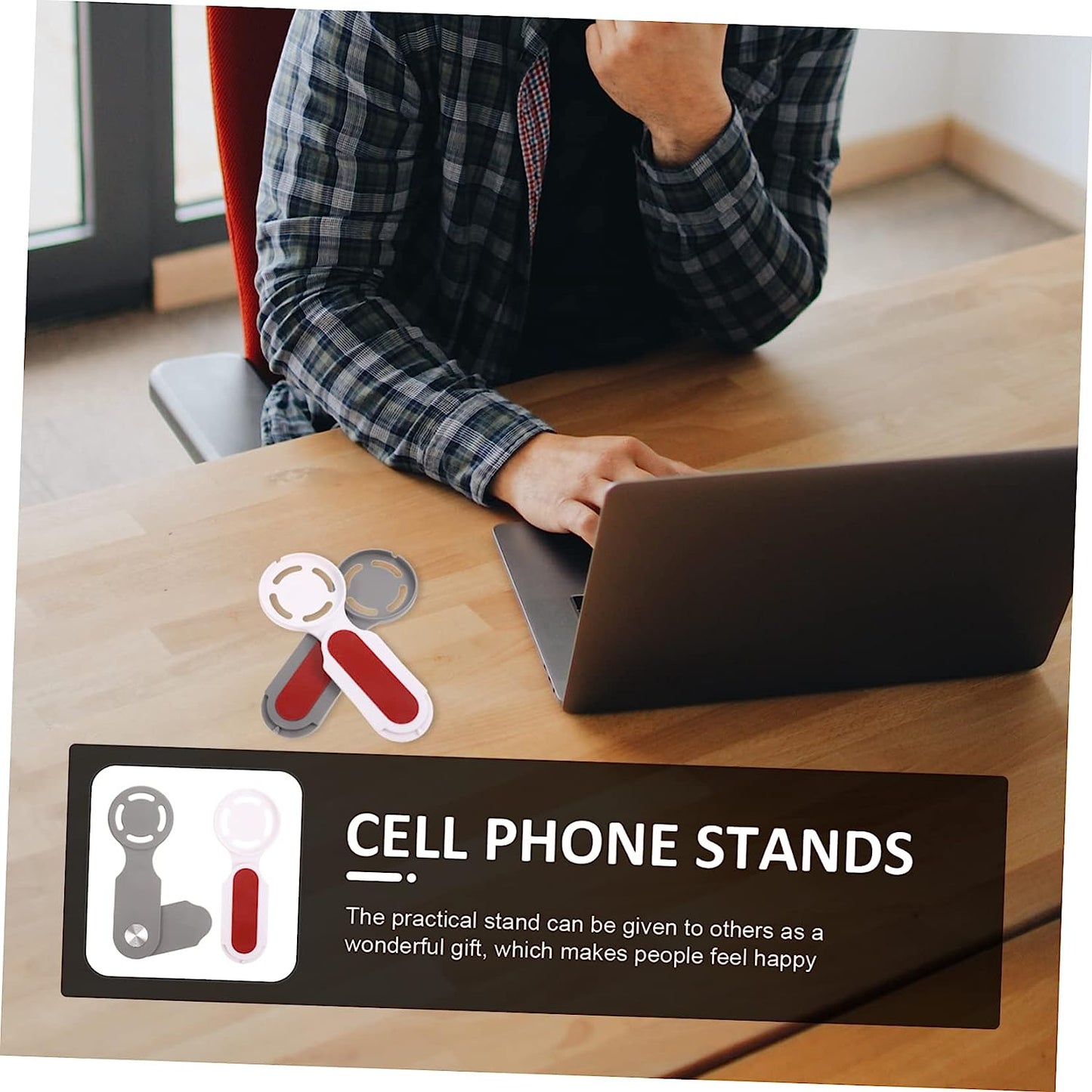 WOONEKY 2Pcs Mobile Phone Holder PC Laptop Magnetic Cell Phone Holder PC Stand Magnetic Laptop Shelf Mobile Phone Bracket Holder Phone Holder Mount Phone Laptop Stand Laptop Phone Mount  WOONEKY   