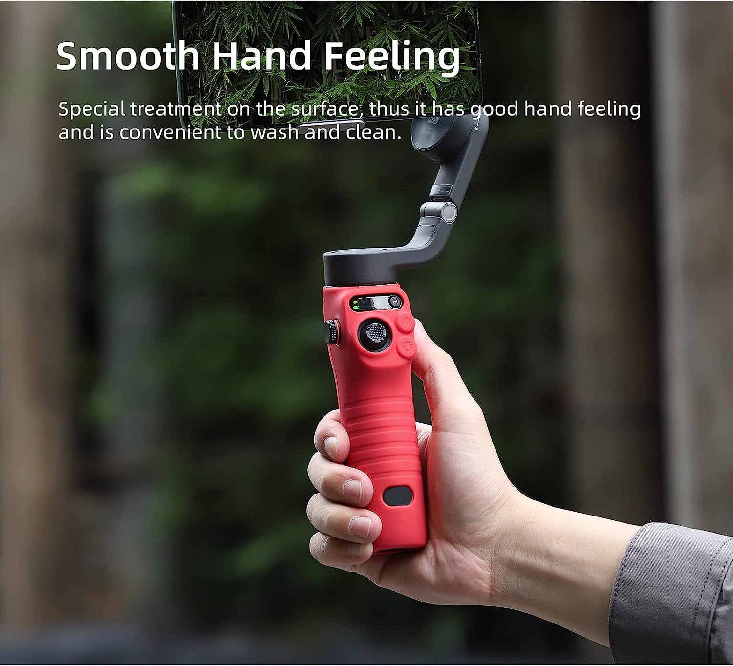 Silicone Proctive Cover for DJI Osmo Mobile 6 Smartphone Gimbal Stabilizer, Mobile 6 Handle Sleeve Case Gimbal Accessories All-Round Protection (Black)  JOYSOG   