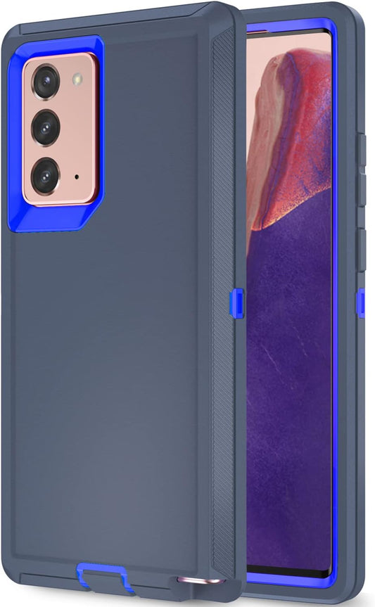 Galaxy Note 20 Case for Samsung Galaxy Note 20 Case Military Drop Shockproof Armor Heavy Duty Rugged 3 in 1 Protection Cover for Galaxy Note 20 Phone Case (Navy+Blue)  TORRTOWAY   