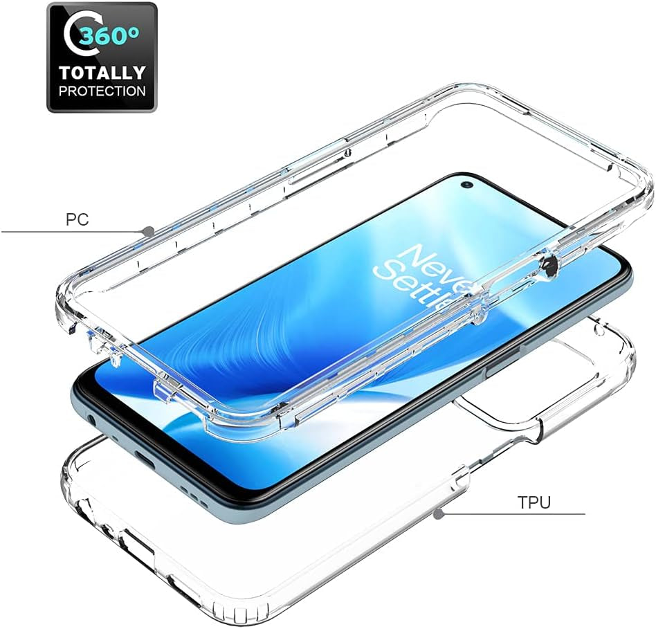 Dzxouui for Oneplus Nord N200 5G Case with 2 Pack Screen Protector, One plus Nord N200 Case, Crystal Shockproof Bumper Hybrid Clear TPU Protection Cover Phone Case for Oneplus Nord N200 5G(Clear)  Dzxouui   