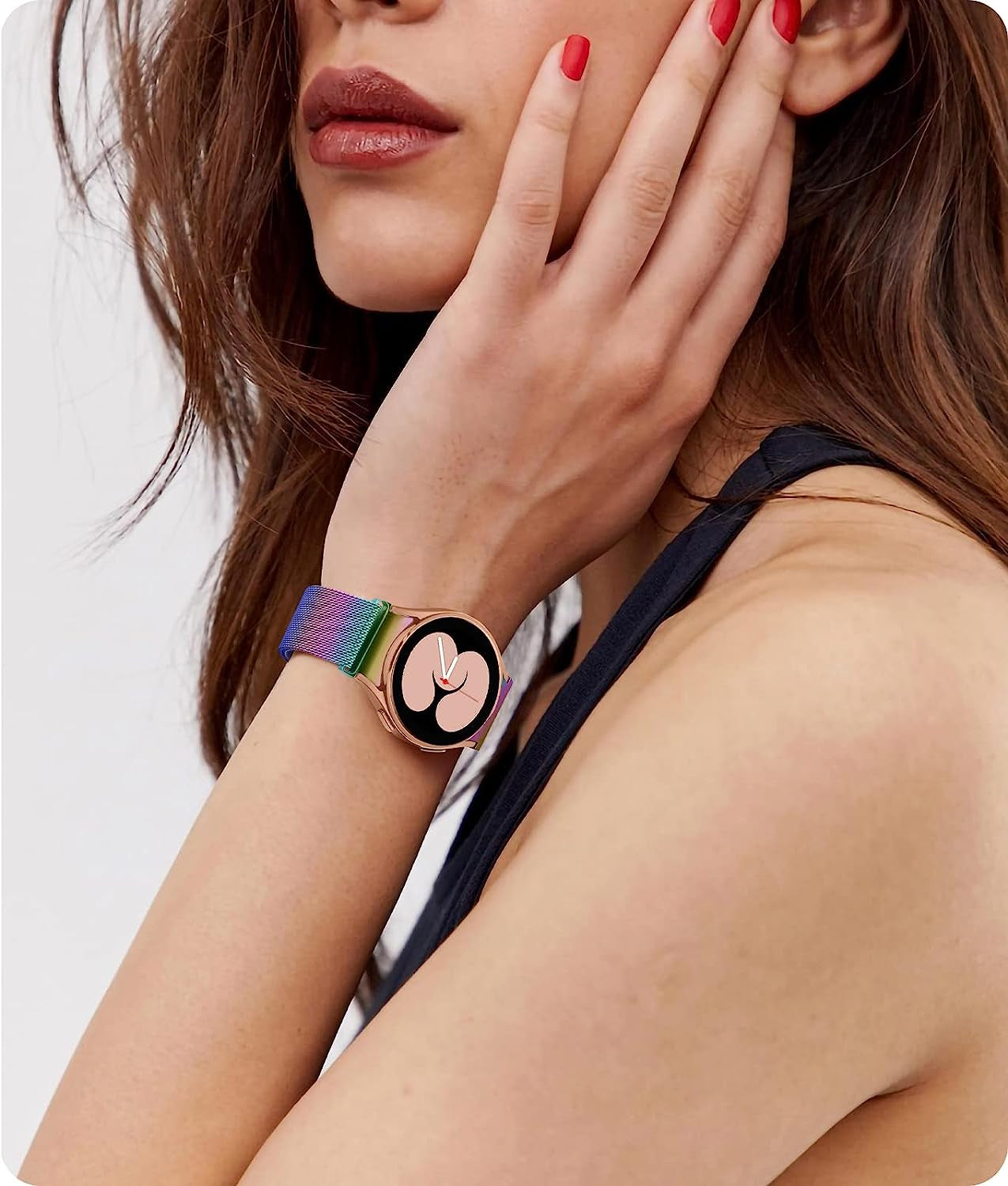 Zedoli No Gap Metal Bands Compatible with Samsung Galaxy Watch 5 40Mm 44Mm / Samsung Galaxy Watch 5 Pro 45Mm / Samsung Galaxy Watch 4 40Mm 44Mm / Samsung Galaxy Watch 4 Classic 42Mm 46Mm for Men Women  Zedoli   