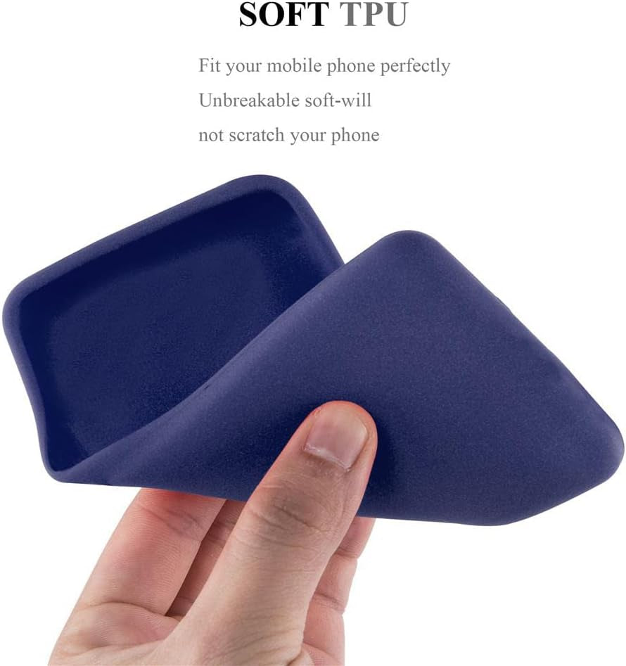 Cadorabo Case Compatible with LG G7 Thinq in Frost Dark Blue - Shockproof and Scratch Resistant TPU Silicone Cover - Ultra Slim Protective Gel Shell Bumper Back Skin  Cadorabo   