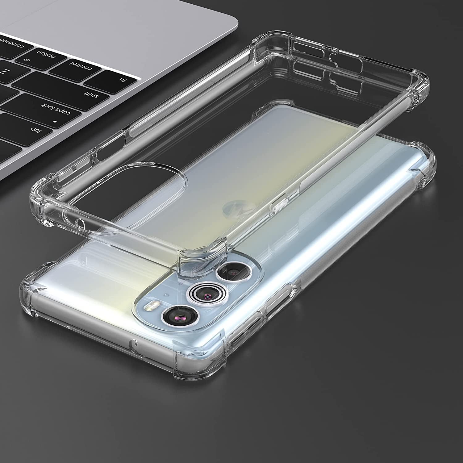 Cresee Case for Motorola Edge plus 2022 (Edge+ 2022) / Edge plus 5G UW 2022, Crystal Clear Cover with Reinforced Corner Bumper Slim Fit Shockproof Flexible TPU Phone Case - Transparent  Cresee   