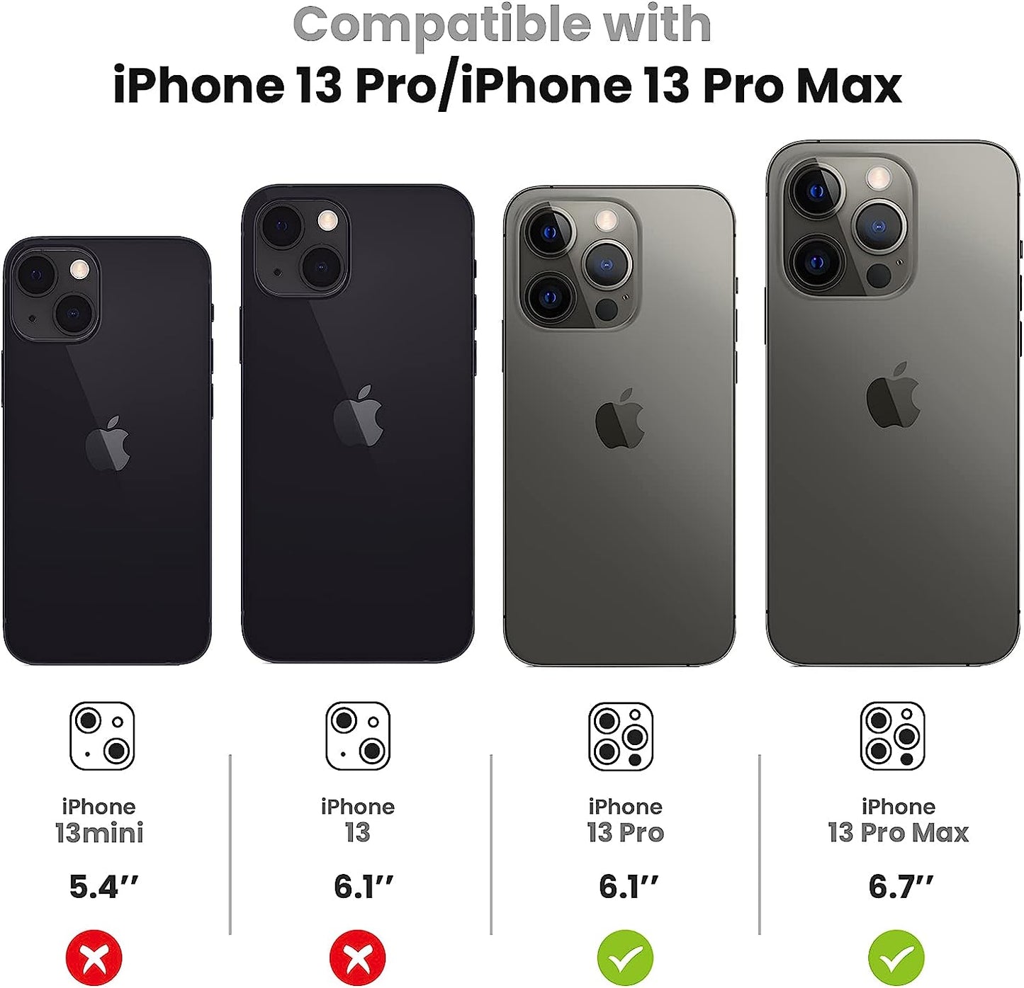 Tensea for Iphone 13 Pro / Iphone 13 Pro Max Camera Lens Protector, Tempered Glass Camera Cover Screen Protector Accessories, Aluminum Alloy Metal, Case Friendly for Iphone 13Pro / 13 Promax 2021 (Gold)  Tensea   