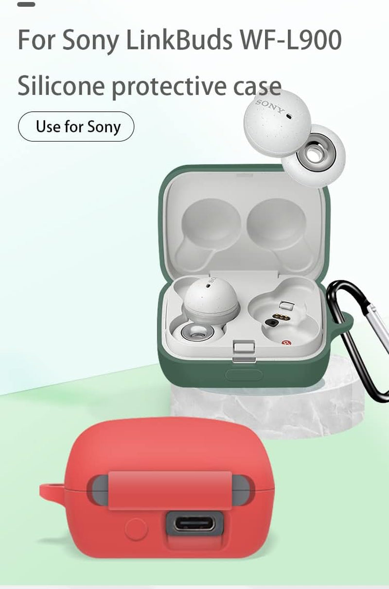 USTIYA Case for Sony Linkbuds WF-L900 Protective Silicone Case with Keychain Cover (Black)  Shenzhen Jinyi Technology Co., Ltd.   