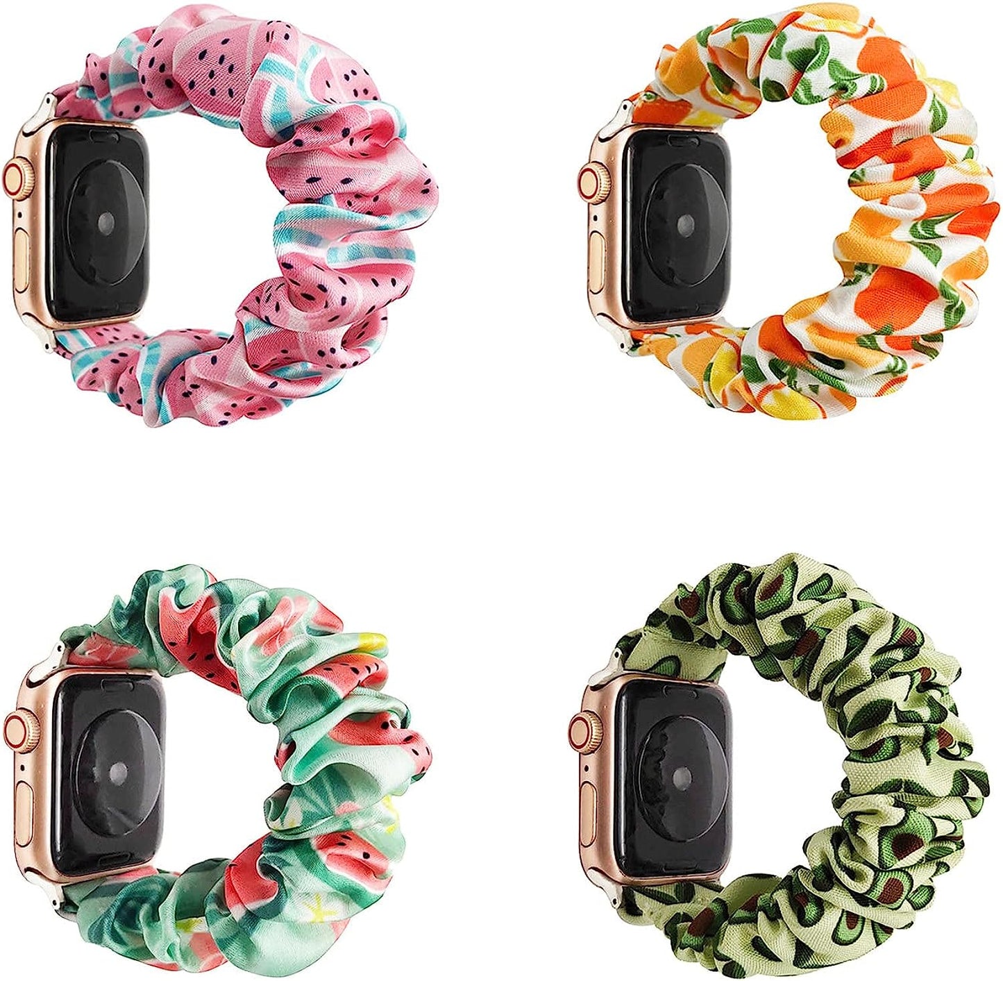 DR.DESIRE Women Scrunchie Watch Band for Apple Watch Series 8 7 6 5 4 3 2 1 Se Ultra 38Mm 40Mm 41Mm 42Mm 44Mm 45Mm 49Mm,Cute Kids Pretty Stretch Elastic I Watch Wrist Bracelet  DR.DESIRE   