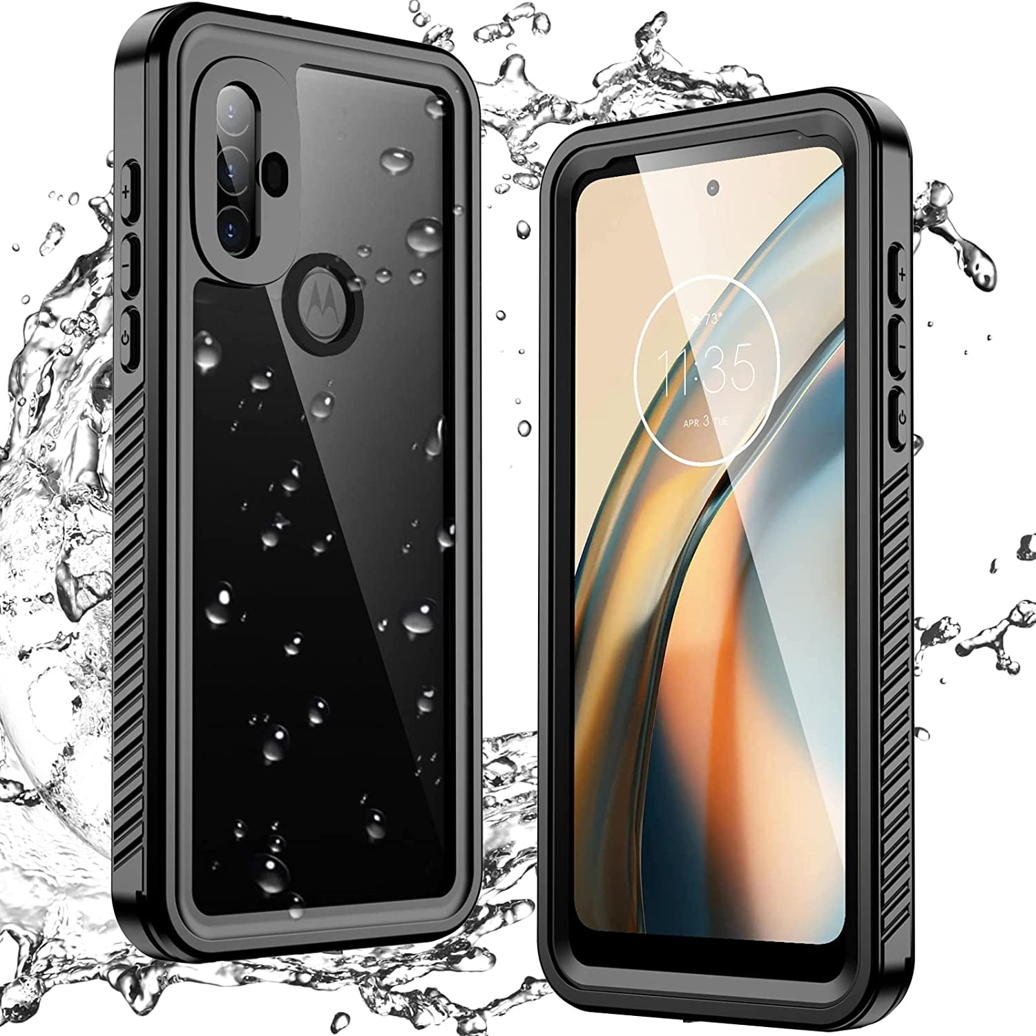 ANTSHARE for Motorola Moto G Power 2021 Case Waterproof, Built in Screen Protector 360° Full Body Heavy Duty Protective Shockproof IP68 Underwater Case for Moto G Power 2021 6.6Inch Blue  ANTSHARE Black Moto G Power 2022 