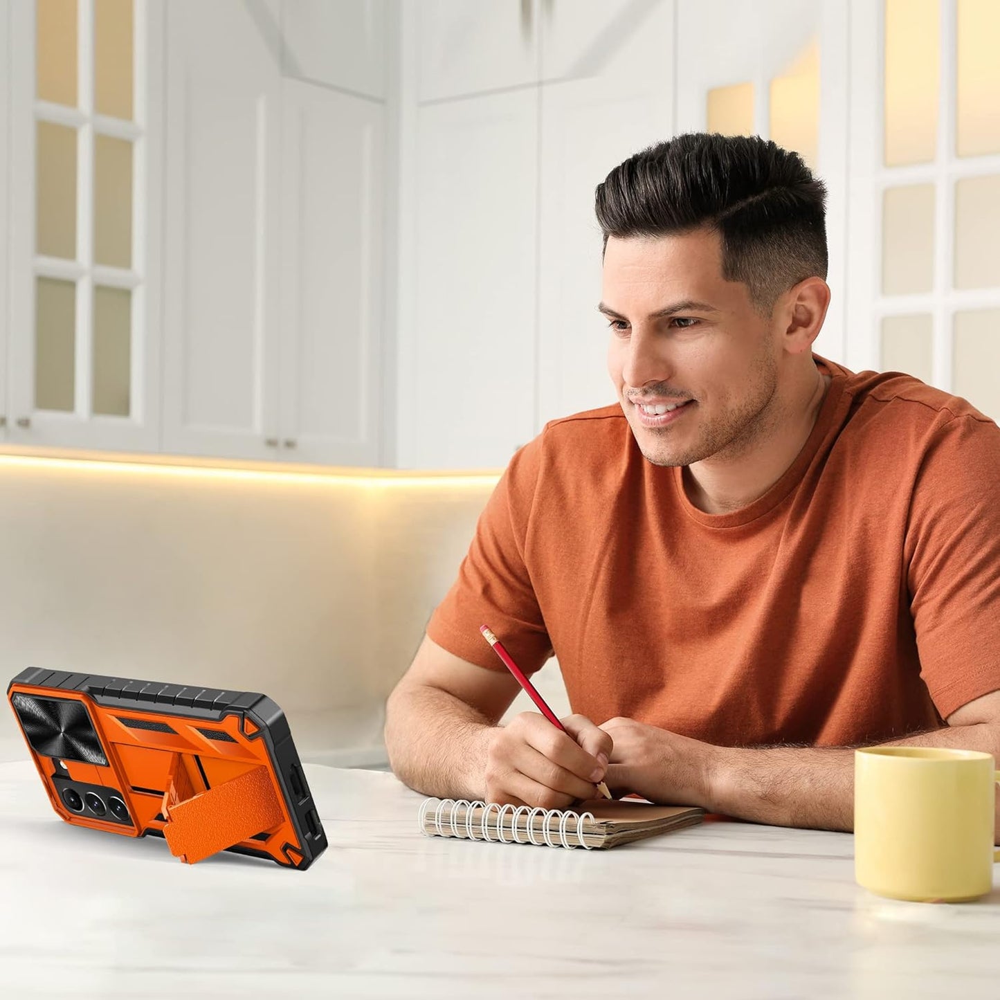 WTYOO for Samsung Galaxy S22 plus Case: Military Grade Drop Proof Protective Rugged TPU Matte Shell | Shockproof Durable Protection Tough Cell Phone Cover with Built-In Kickstand  WTYOO   