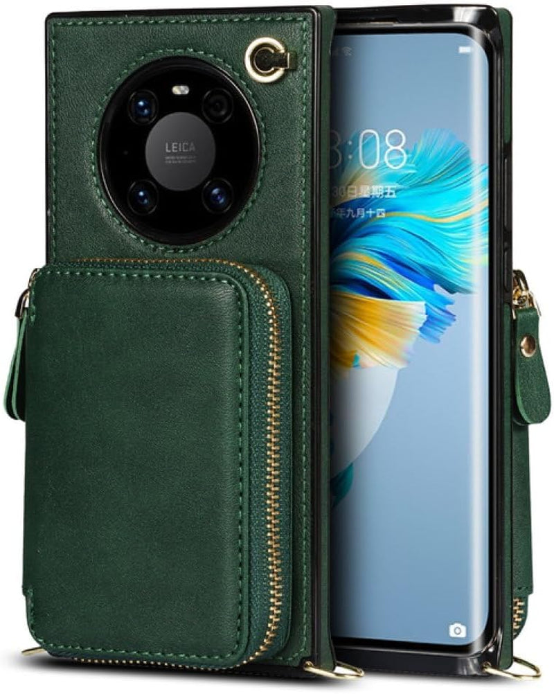 YOGISU Wallet Case for Huawei P30 P40 Pro plus Lite Mate 40 30 20 Pro Lite Backpack-Type Mobile Phone Cover Card,Purple,For Huawei P30  YOGISU Emerald For Huawei Mate30 