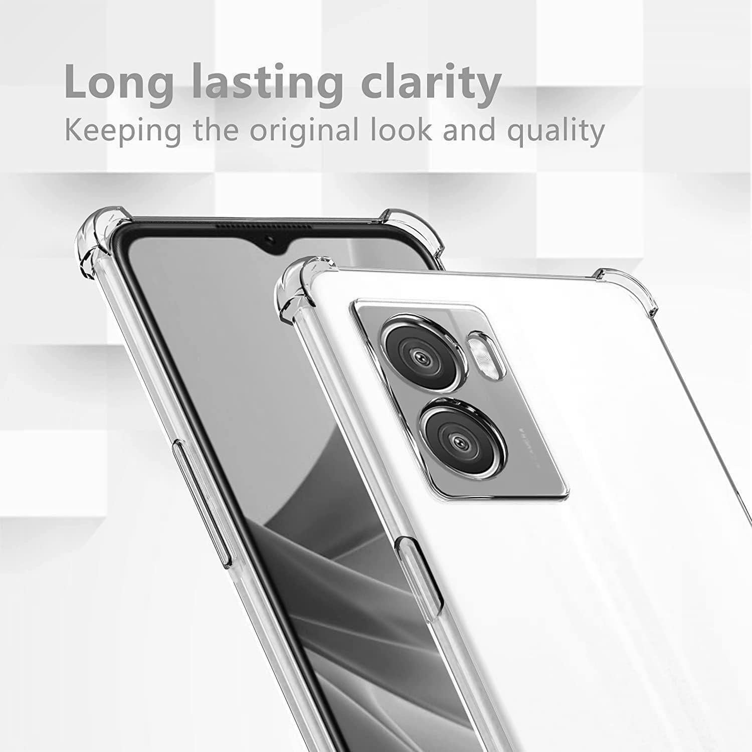 Lmposla for Oneplus Nord N300 5G Case,1+ Nord N300 5G Case, for Girls Women Shockproof Slim Ultra-Thin Flexible TPU Soft Rubber Silicone Airbag Case Cover for Oneplus Nord N300 5G (Clearn)  Lmposla   