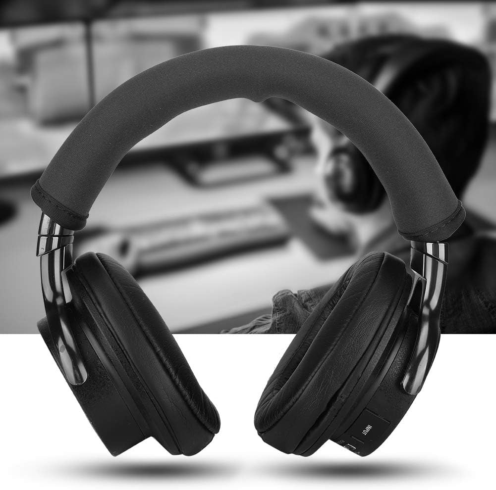 Replacement Headband Cushion Portable Original Quality Headset Headband Pad Cover Care Headphone Beam Anti-Slip Flexible Soft and Comfortable, Suitable for Iron Triangle M50(Black)  Cuifati   