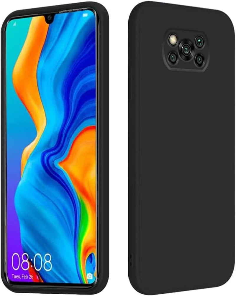 Wousunly Compatible with Poco X3 Pro Case Silicone Liquid Dark Green, Soft Smooth Touch Xiaomi Poco X3 NFC Phone Case Silicone Shockproof Thin Cover (Xiaomi Poco X3 Pro, Blue)  Wousunly Black Xiaomi Poco X3 Pro 