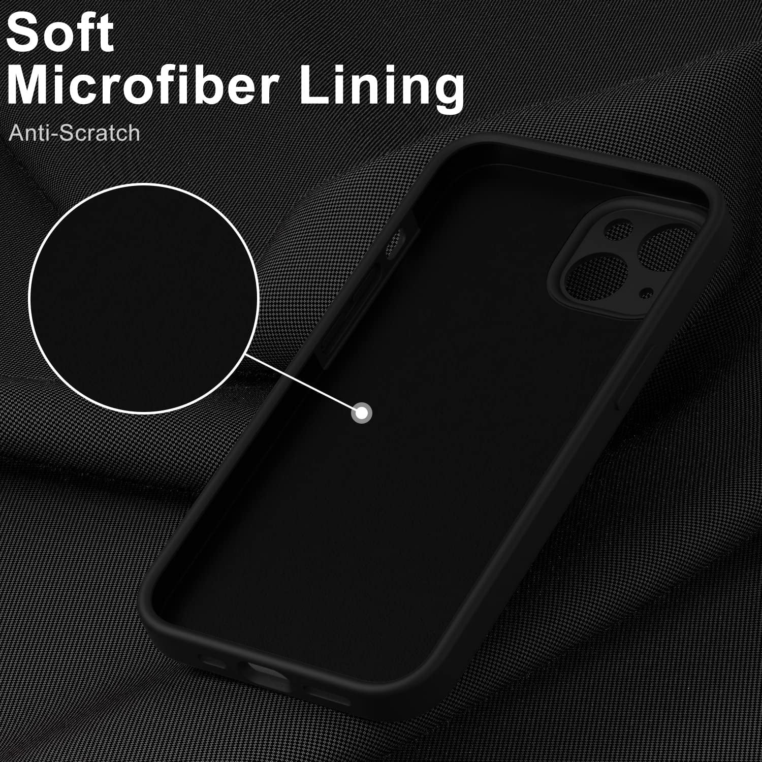 DEENAKIN Iphone 14 Case with Screen Protector,Enhanced Camera Cover,Passing 16Ft Drop Tested Soft Silicone Gel Rubber,Slim Fit Protective Phone Case for Iphone 14 6.1" Black  DEENAKIN   