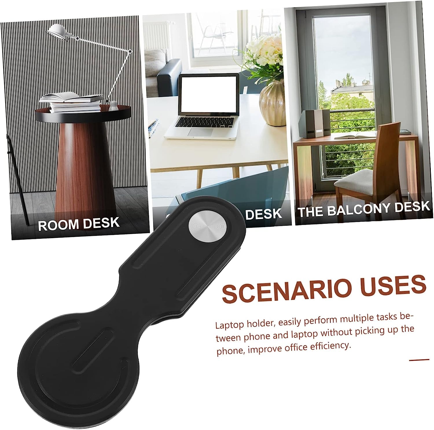 VILLFUL Mobile Phone Expansion Bracket Laptop Phone Mount Phone Holder Monitor Stands Mobile Laptop Stand Laptop Magnetic Phone Holder Laptop Phone Holder Magnetic Laptop Arm for Phone Abs  VILLFUL   