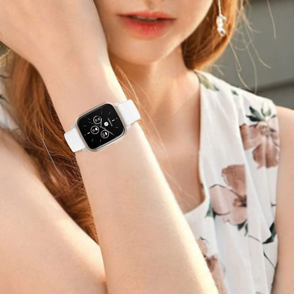 Sankel 3 Pack Band Compatible for Garmin Venu Sq 2/Venu Sq/Venu Music/Vivoactive 3/Vivomove Hr/Garmin Move Luxe/Style,Forerunner 158/245/645, 20Mm Soft Silicone Strap Wristbands  Sankel   