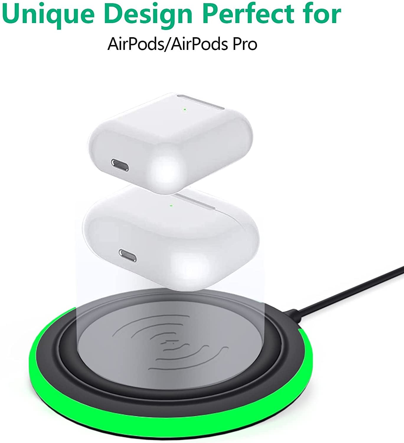 Wireless Charging Pad, 15W Max Fast Wireless Charger, Wireless Phone Charger for Iphone 14/14Plus/14 Pro/14 Pro Max/13/12/11/X/Se/8, Samsung Galaxy S22/S21/S20, Note20/10, Airpods Pro  COO   